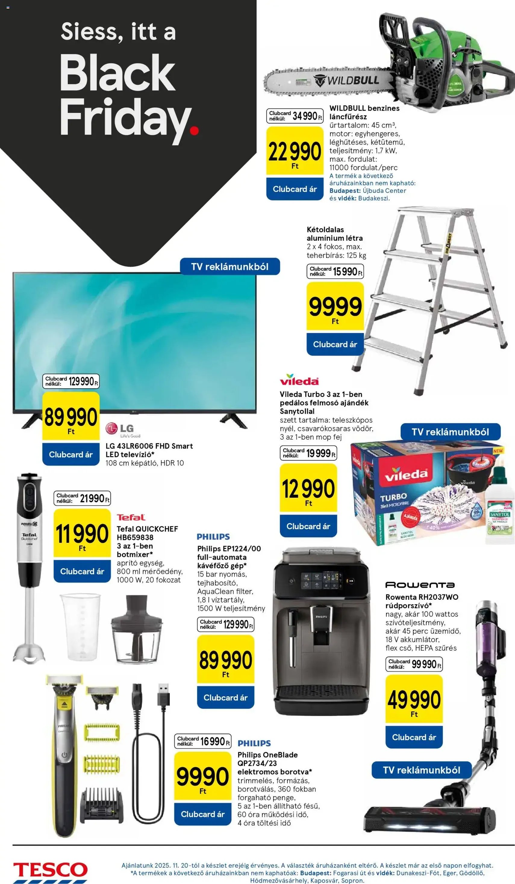 Tesco Hipermarket - Black Friday - 2025.11.20. érvényes szórólap 16 oldal 36 oldalból