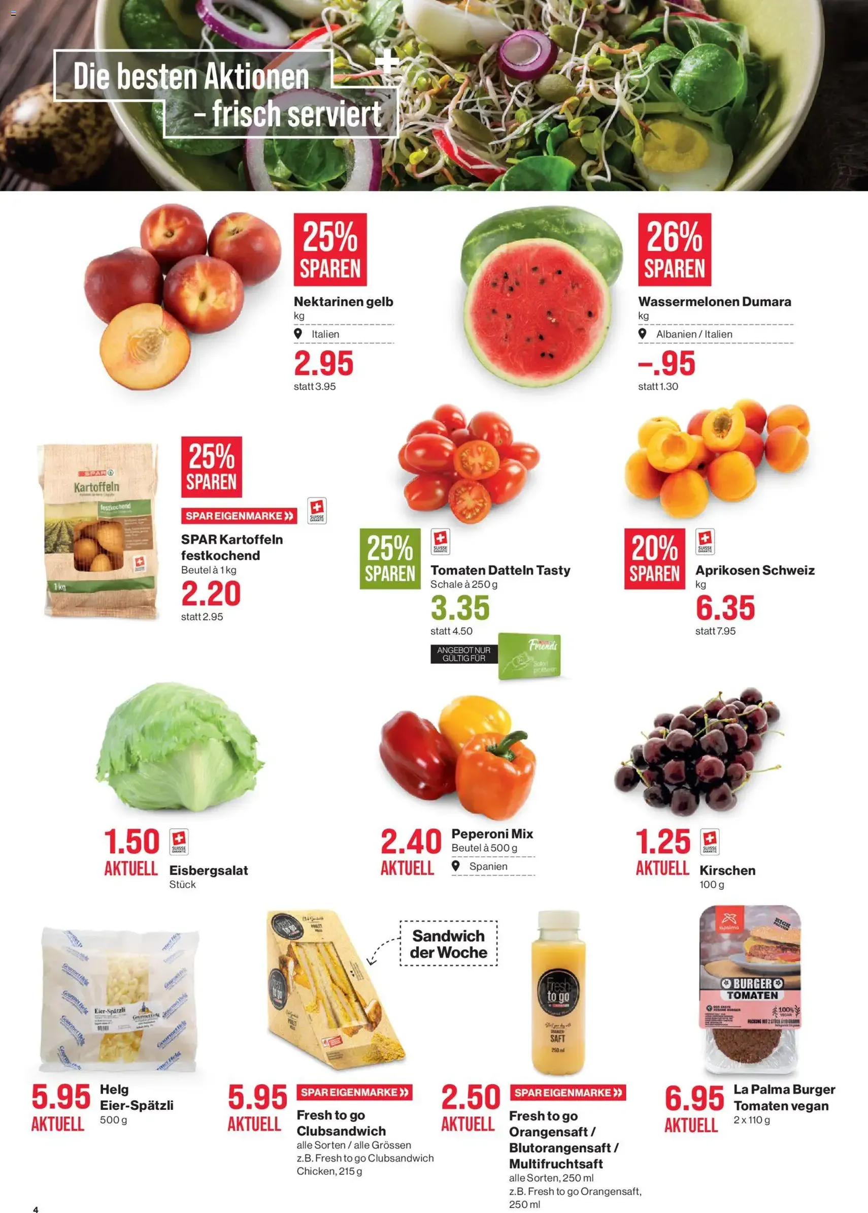 SPAR aktionen - Gültiger Prospekt ab 16.07.2026, Seite 4 von insgesamt 17