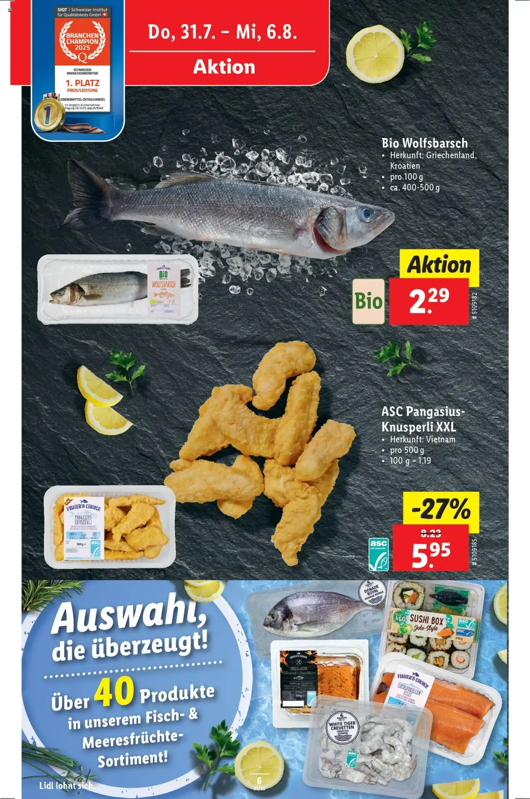 Lidl Aktionen - Gültiger Prospekt ab 31.07.2025, Seite 6 von insgesamt 34
