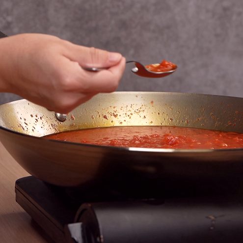 Pasta all'arrabbiata - procedimento 1