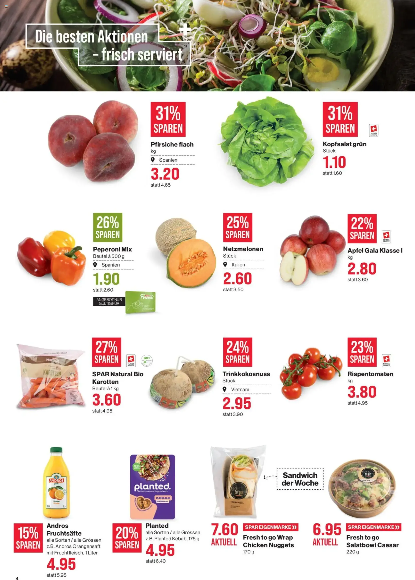 SPAR aktionen - Gültiger Prospekt ab 25.06.2026, Seite 4 von insgesamt 18
