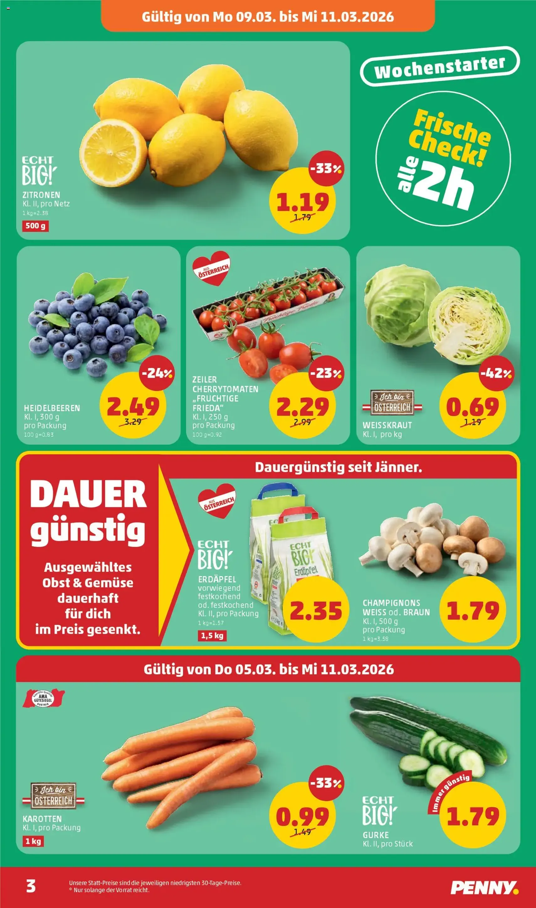 Penny Markt - Flugblatt - Gültiger Prospekt ab 05.03.2026, Seite 3 von insgesamt 32