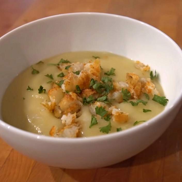 Zuppa di patate e porri