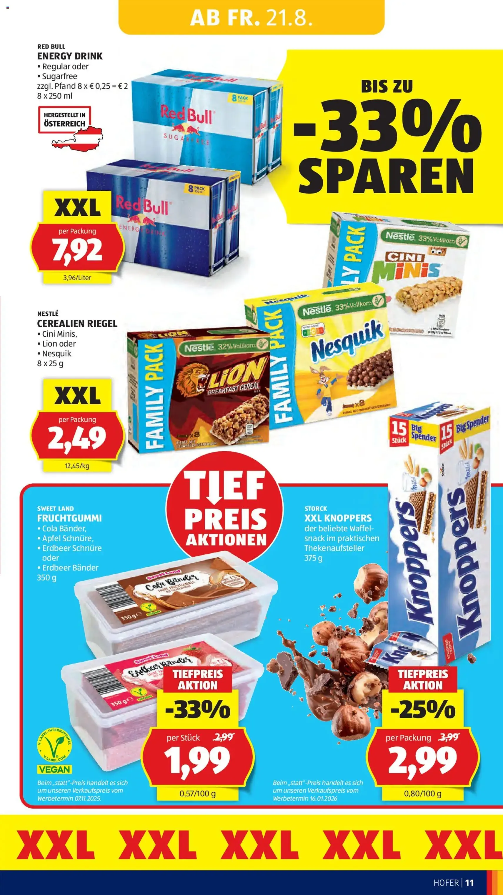 Hofer Flugblatt - Gültiger Prospekt ab 21.08.2026, Seite 21 von insgesamt 46