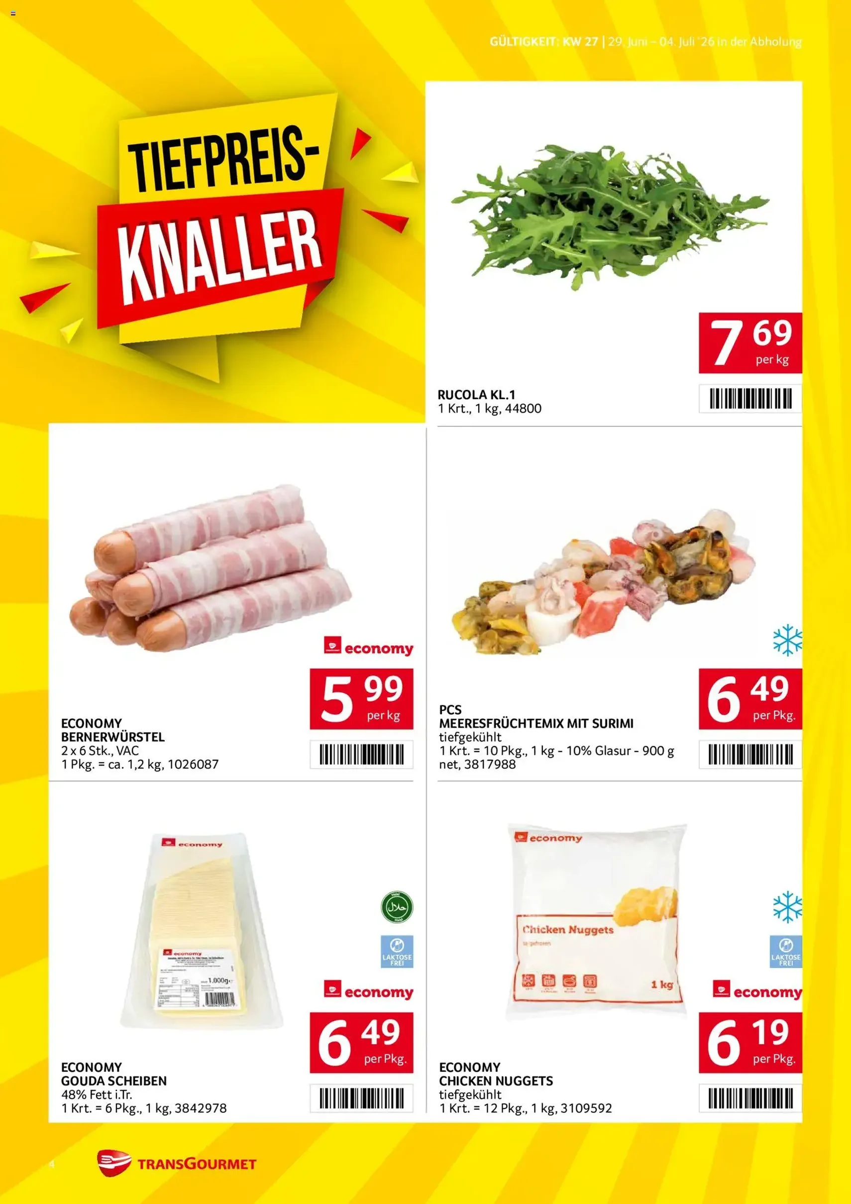 Transgourmet Flugblatt - Gültiger Prospekt ab 29.06.2026, Seite 4 von insgesamt 28