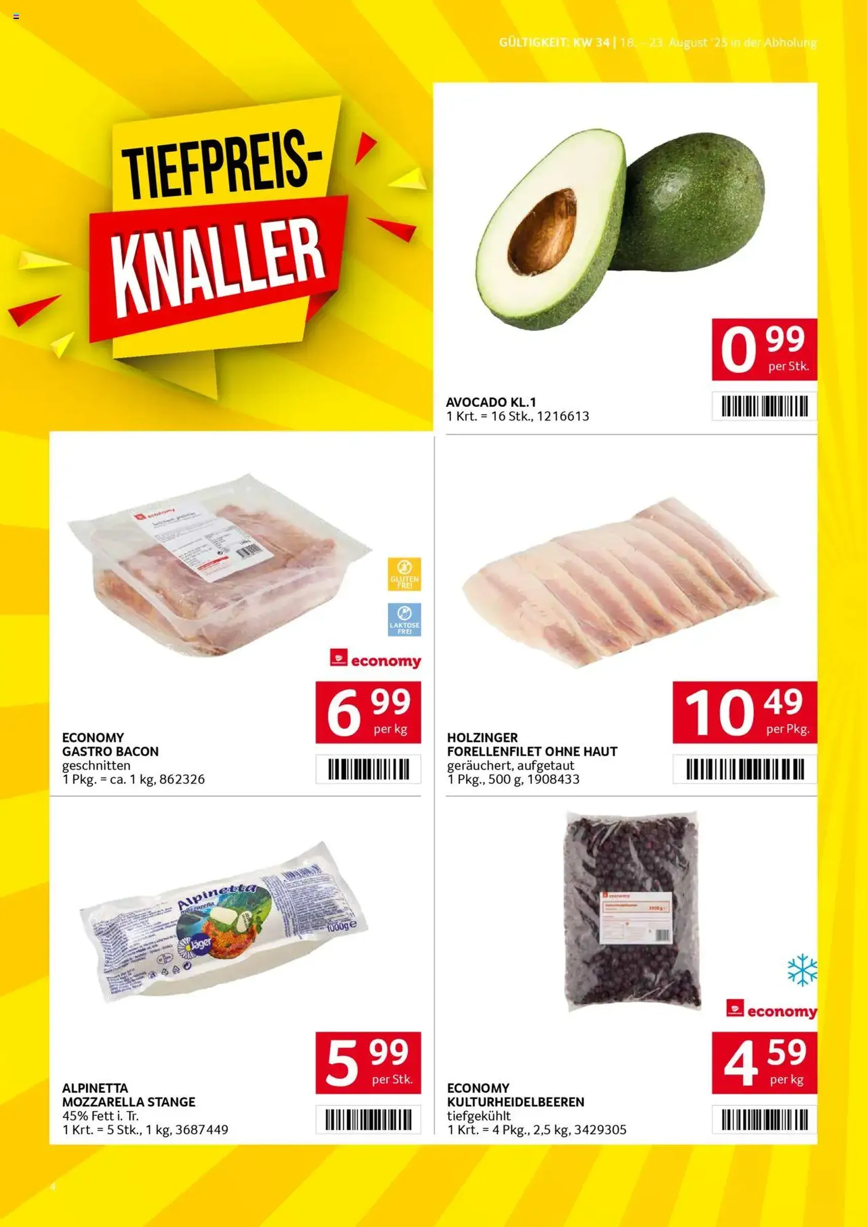 Transgourmet Flugblatt - Gültiger Prospekt ab 17.08.2025, Seite 4 von insgesamt 27