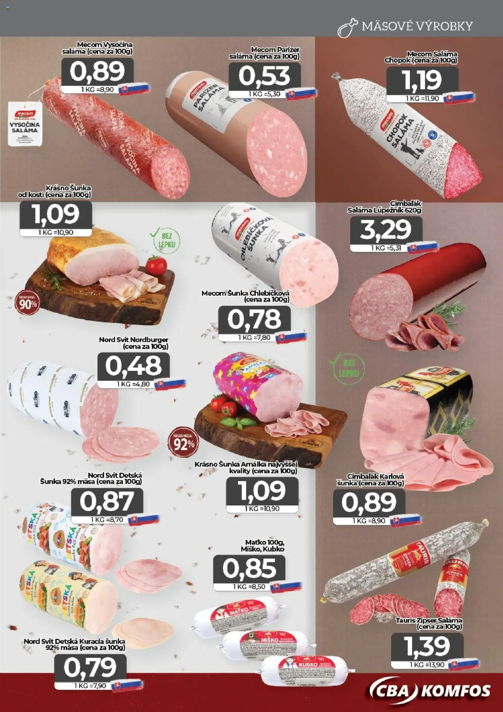 CBA Komfos leták - platný leták od 17.07.2026 strana 3 z 16