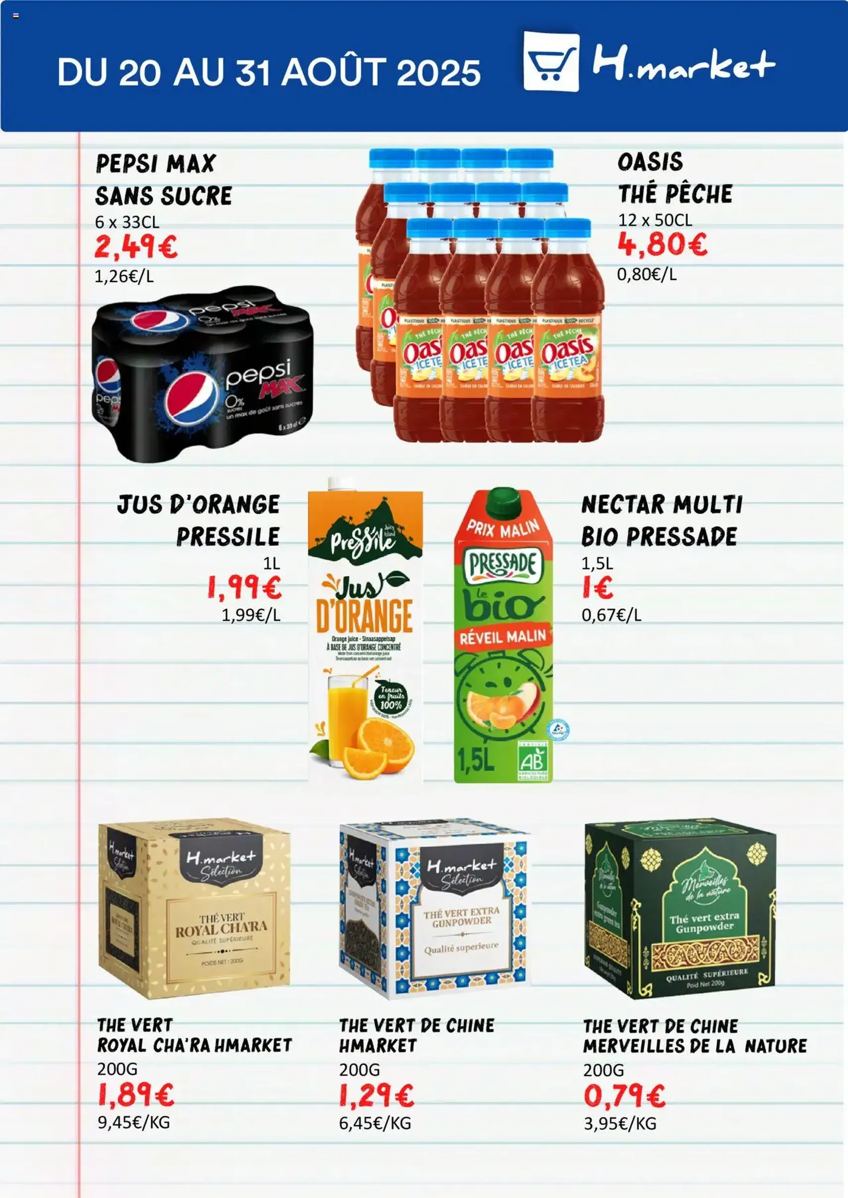 Hmarket catalogue - brochure valable à partir du 20/08/2025, page 5 sur 16 Hmarket catalogue - brochure valable à partir du 20/08/2025, page 5 sur 16