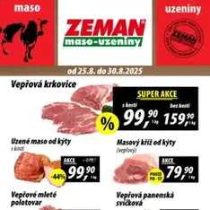 Prodejny Zeman leták - náhled letáku platný od 25.08.2025