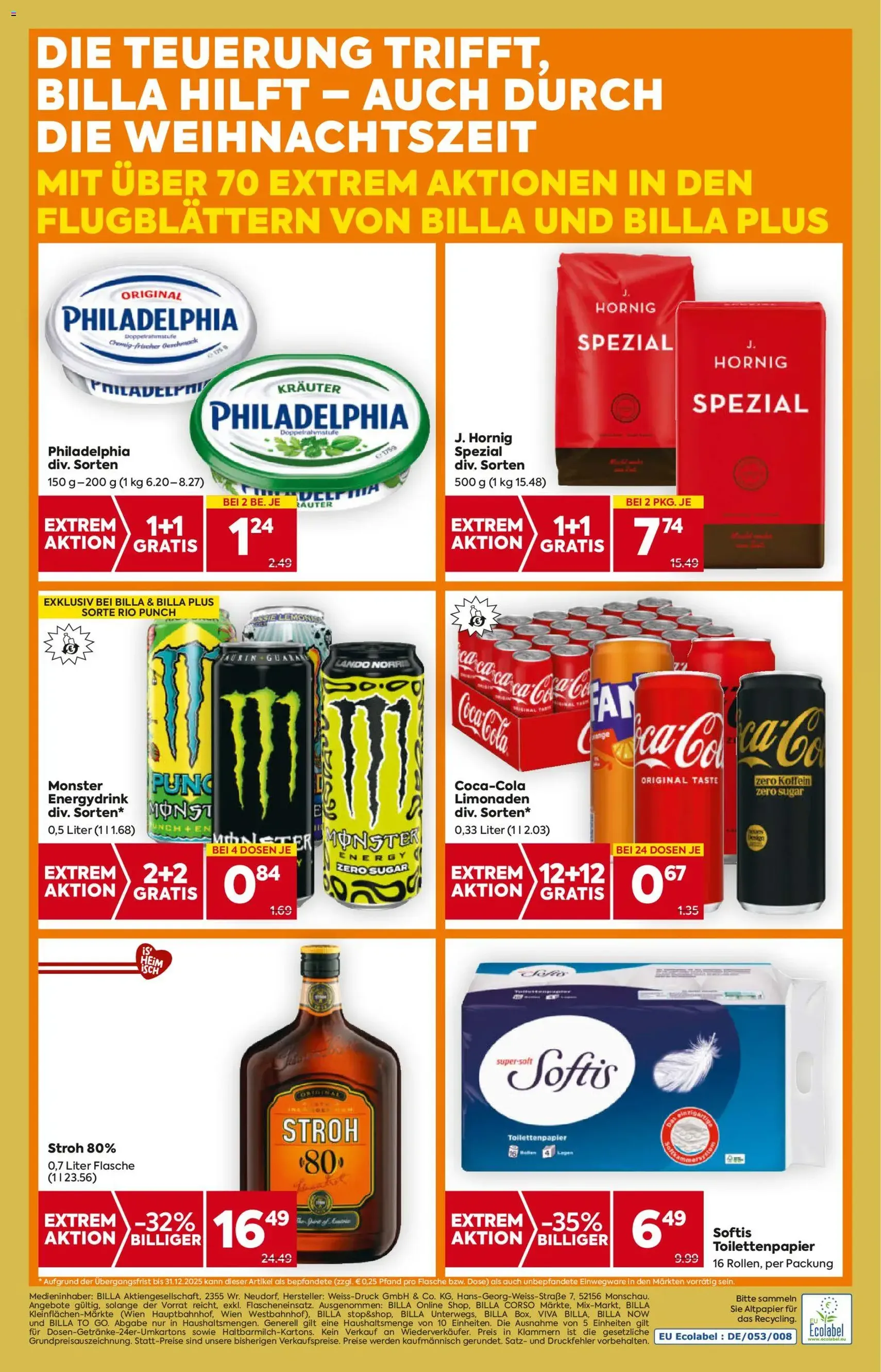 Billa Flugblatt - Gültiger Prospekt ab 04.12.2025, Seite 20 von insgesamt 20
