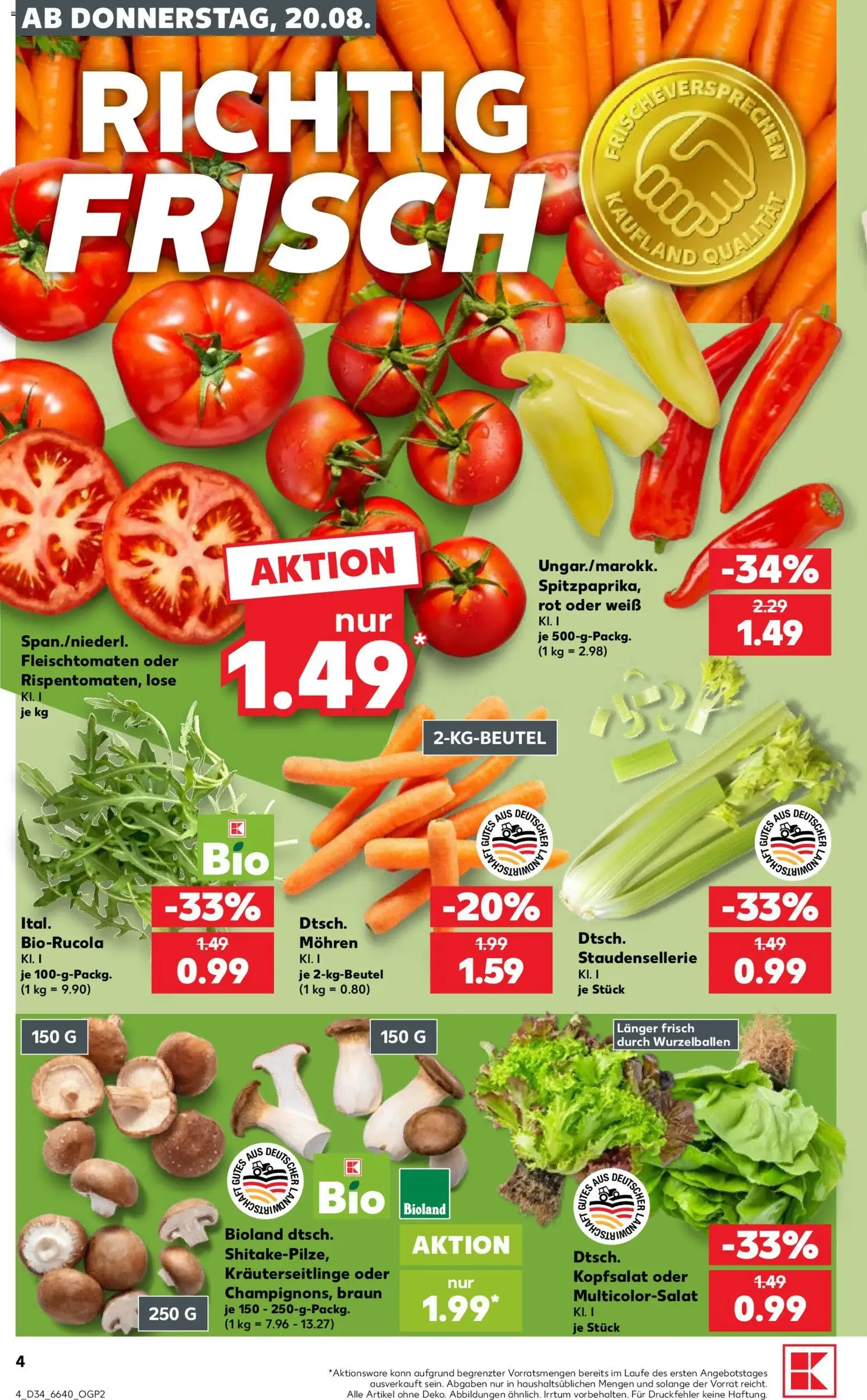 Kaufland Prospekt - Gültiger Prospekt ab 20.08.2026, Seite 4 von insgesamt 52