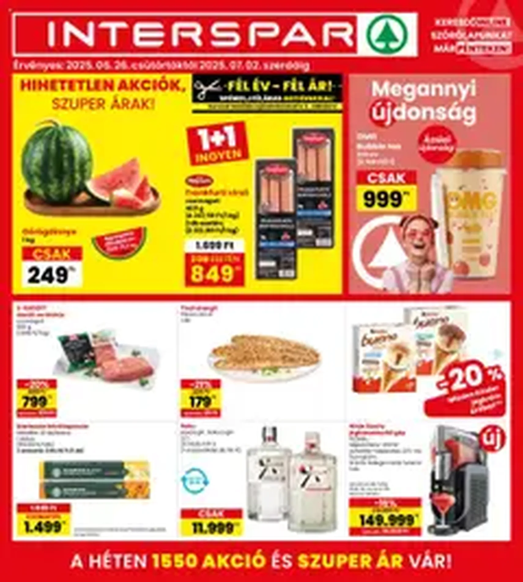 Interspar Akciós újság - 2025.06.26. érvényes szórólap 1 oldal 1 oldalból