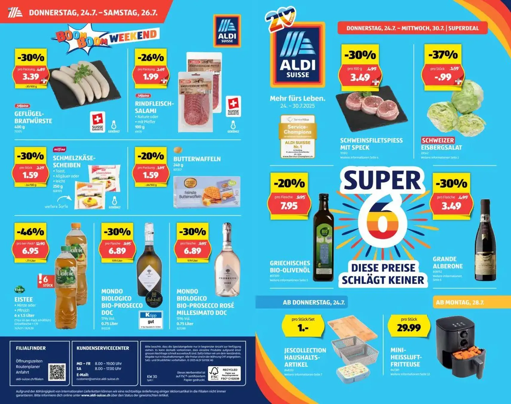 Aldi - Aktionen - Gültiger Prospekt ab 24.07.2025, Seite 1 von insgesamt 16