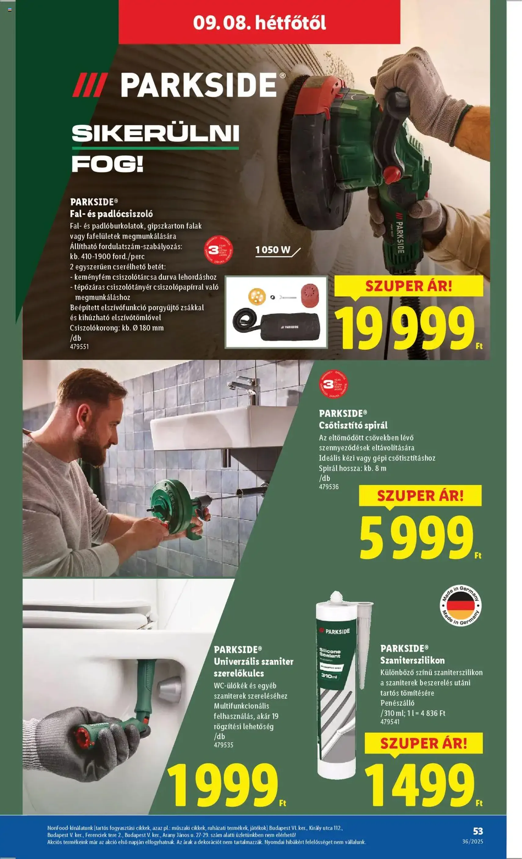 Lidl Akciós újság - 2025.09.04. érvényes szórólap 53 oldal 70 oldalból Lidl Akciós újság - 2025.09.04. érvényes szórólap 53 oldal 70 oldalból