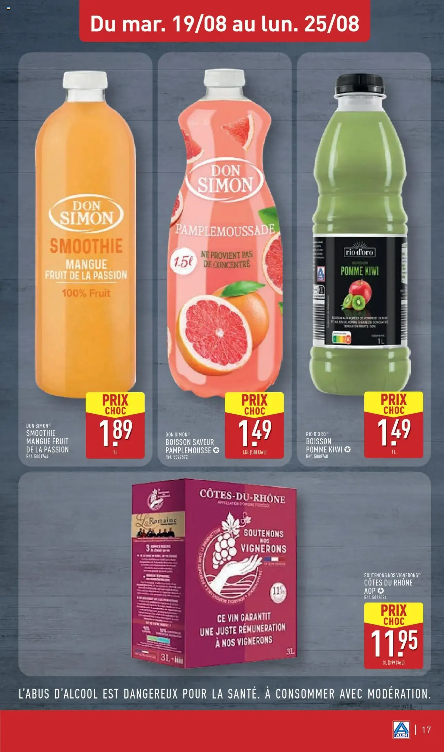Aldi catalogue semaine 34 - brochure valable à partir du 19/08/2025, page 19 sur 43 Aldi catalogue semaine 34 - brochure valable à partir du 19/08/2025, page 19 sur 43
