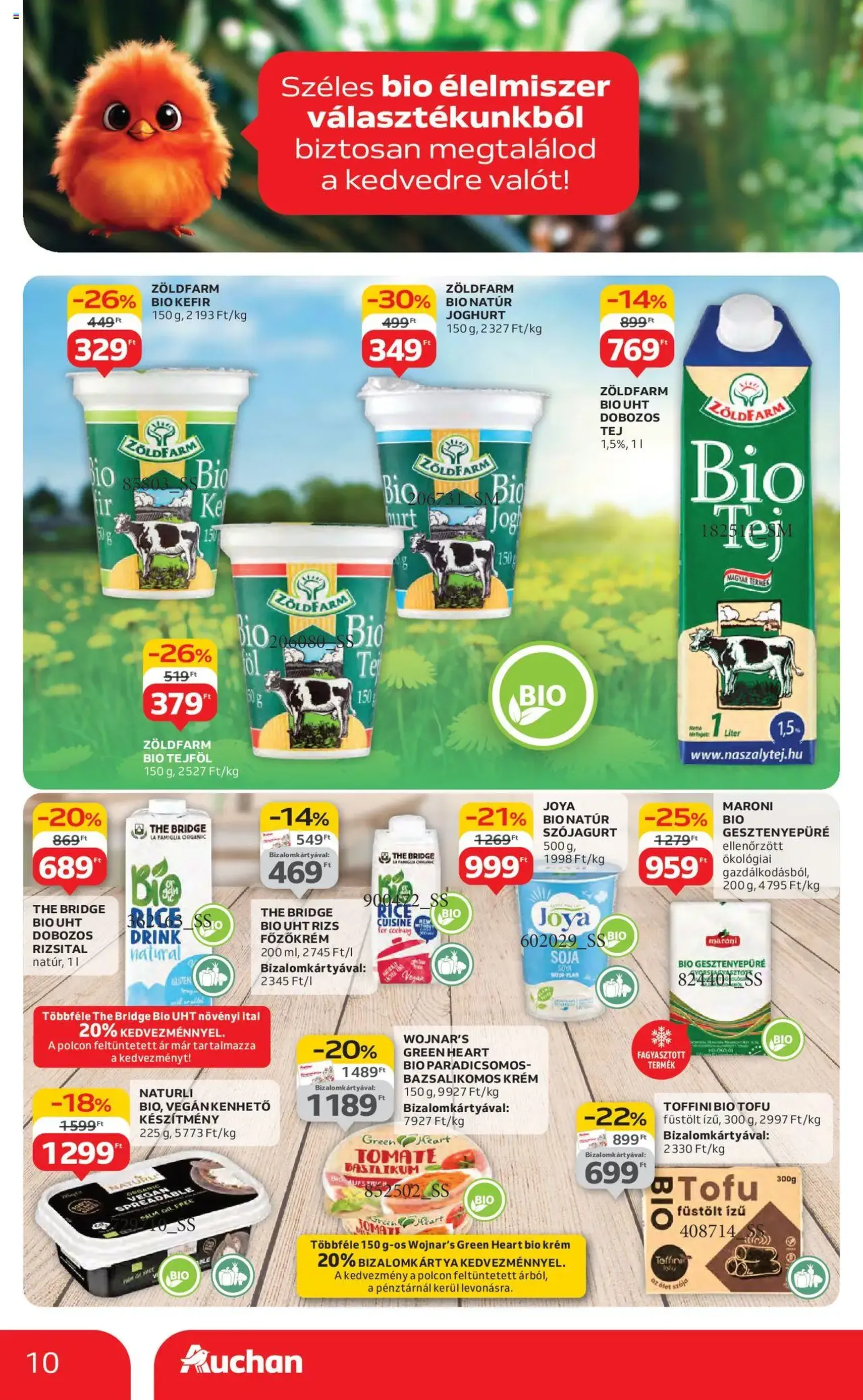 Auchan Akciós újság - 2025.07.31. érvényes szórólap 10 oldal 42 oldalból Auchan Akciós újság - 2025.07.31. érvényes szórólap 10 oldal 42 oldalból