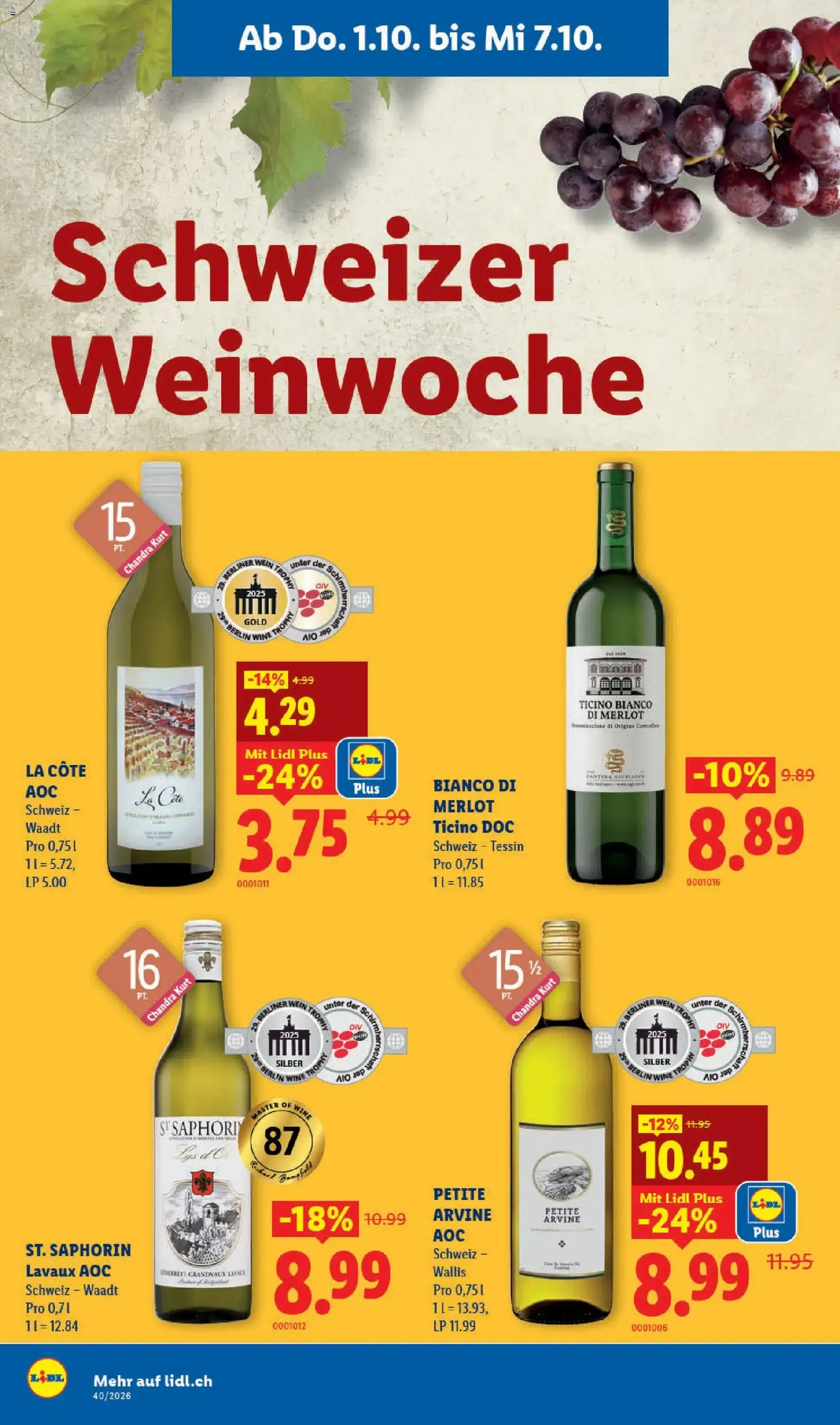 Lidl aktionen - Gültiger Prospekt ab 01.10.2026, Seite 14 von insgesamt 35