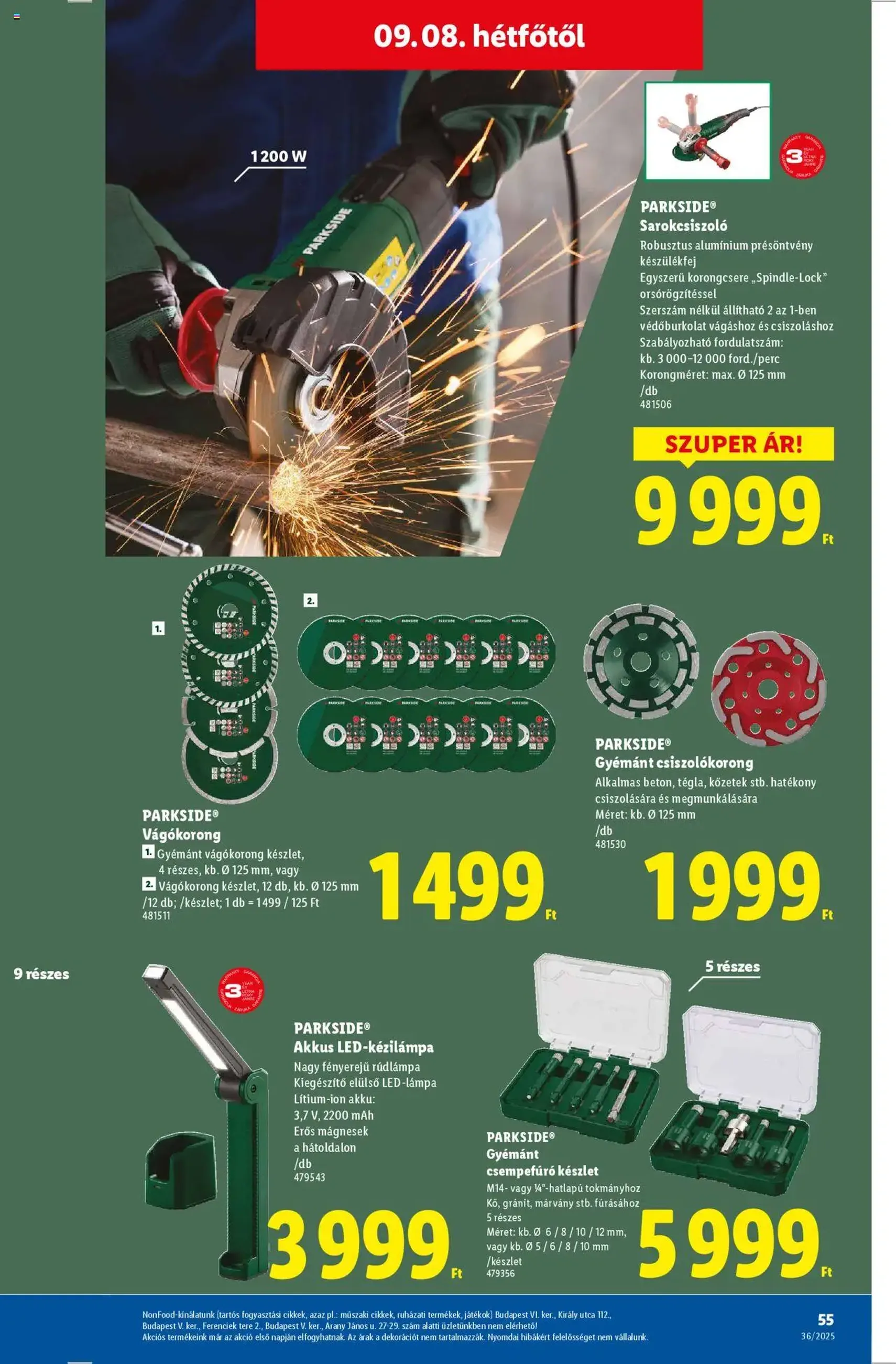 Lidl Akciós újság - 2025.09.04. érvényes szórólap 55 oldal 70 oldalból Lidl Akciós újság - 2025.09.04. érvényes szórólap 55 oldal 70 oldalból
