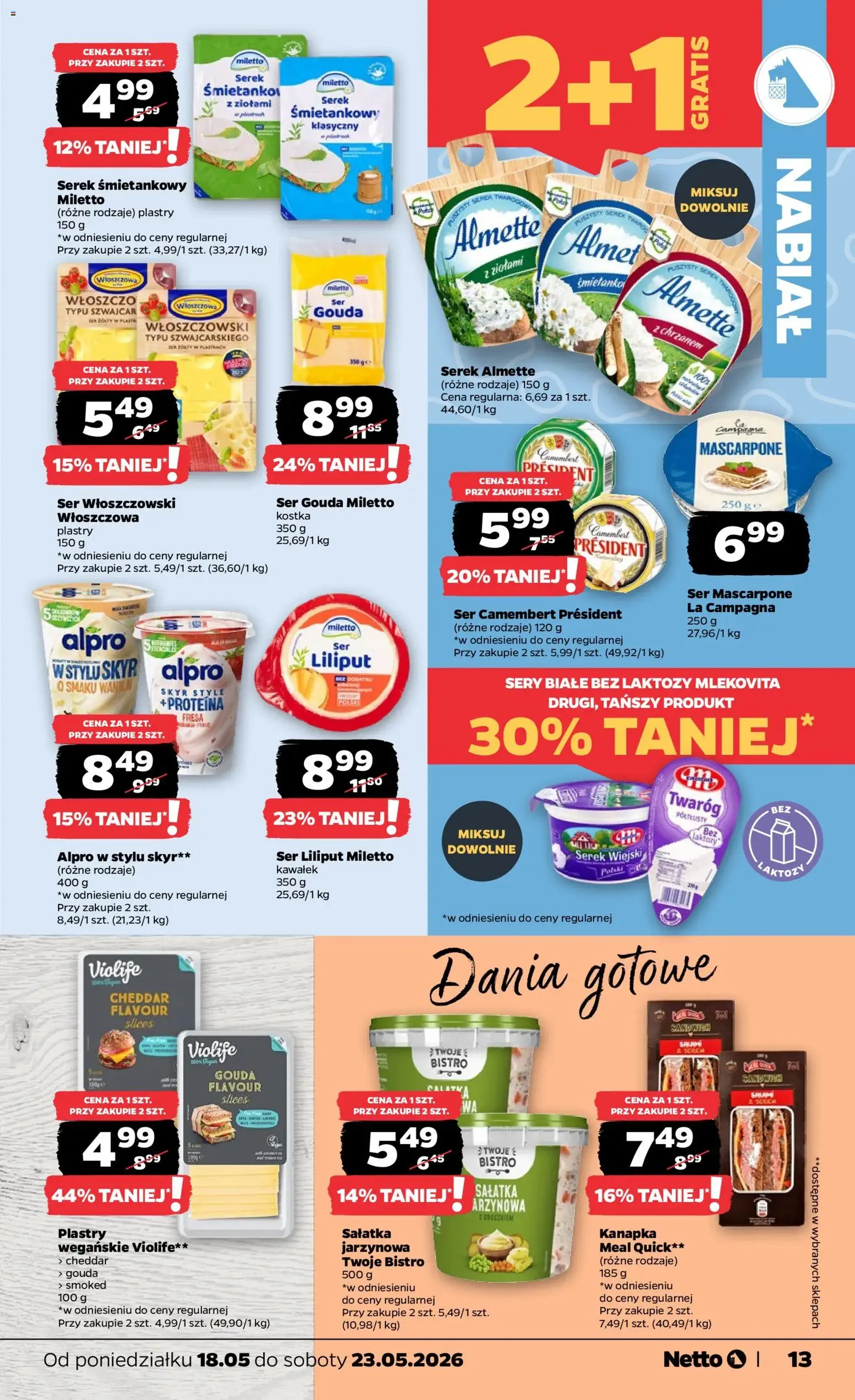 Netto gazetka od poniedziałku spożywcza - ważny gazetka od 18.05.2026 strona 13 z 38
