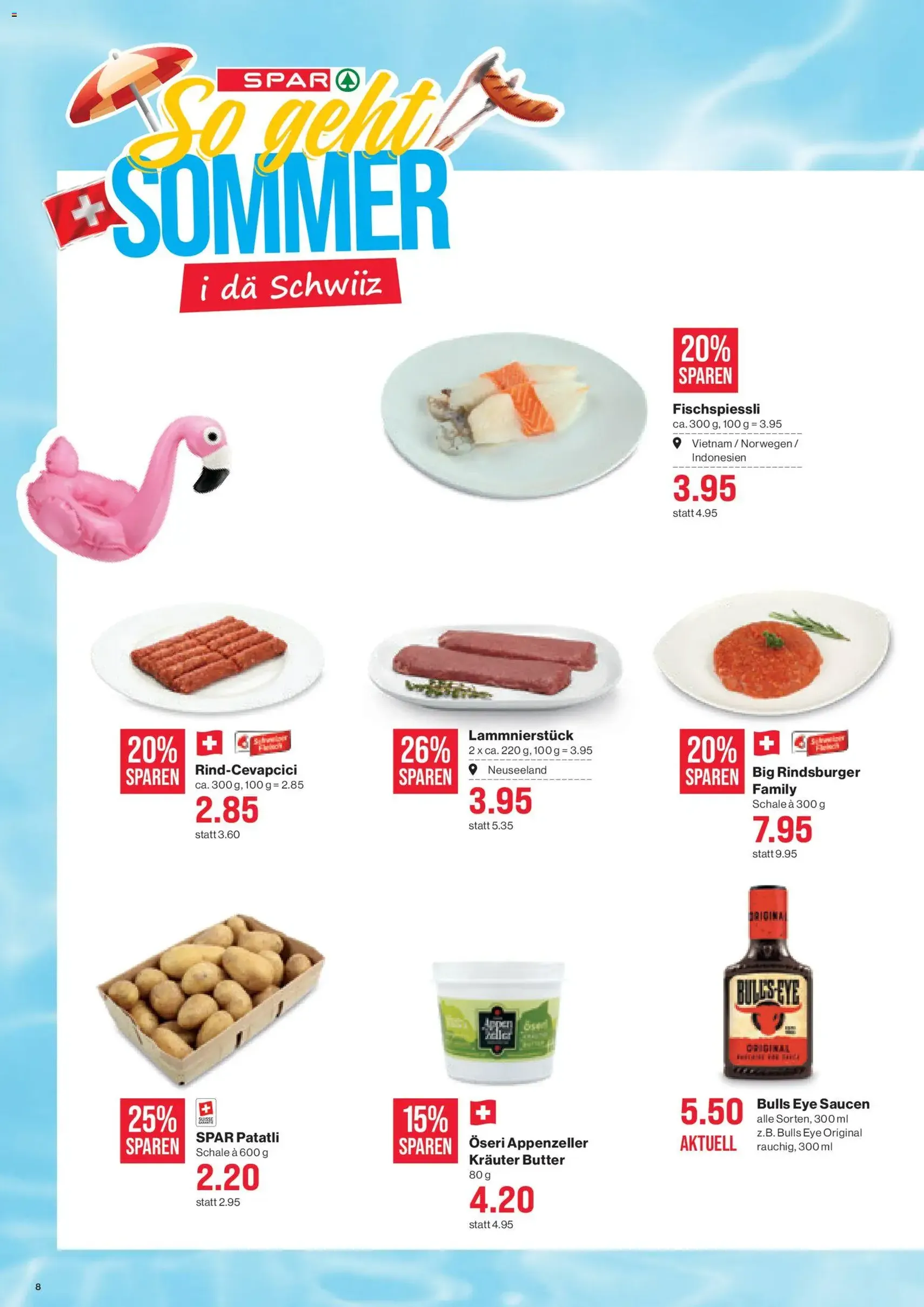 SPAR aktionen - Gültiger Prospekt ab 20.08.2026, Seite 8 von insgesamt 17