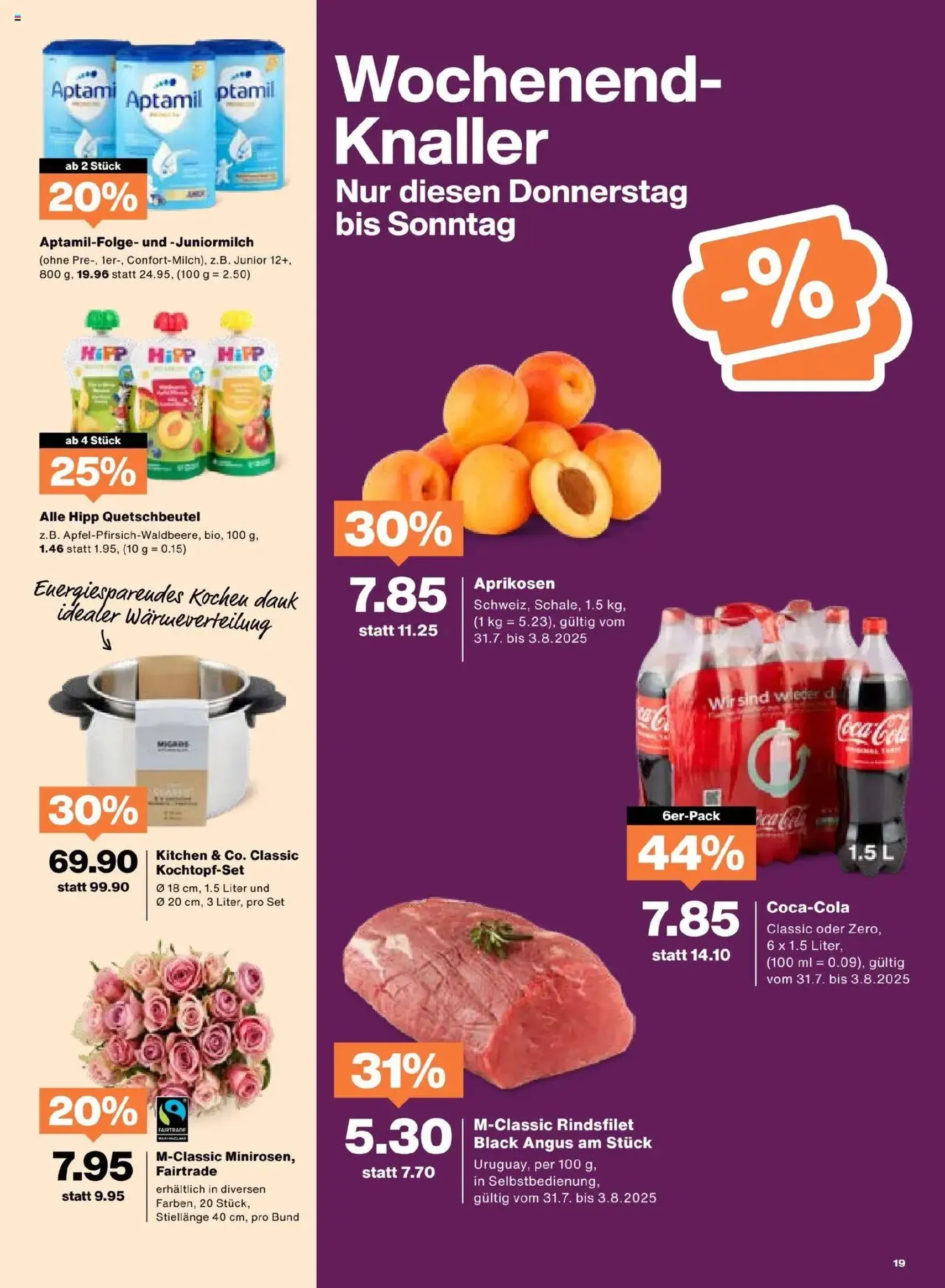 Migros Aktionen - Gültiger Prospekt ab 29.07.2025, Seite 19 von insgesamt 20