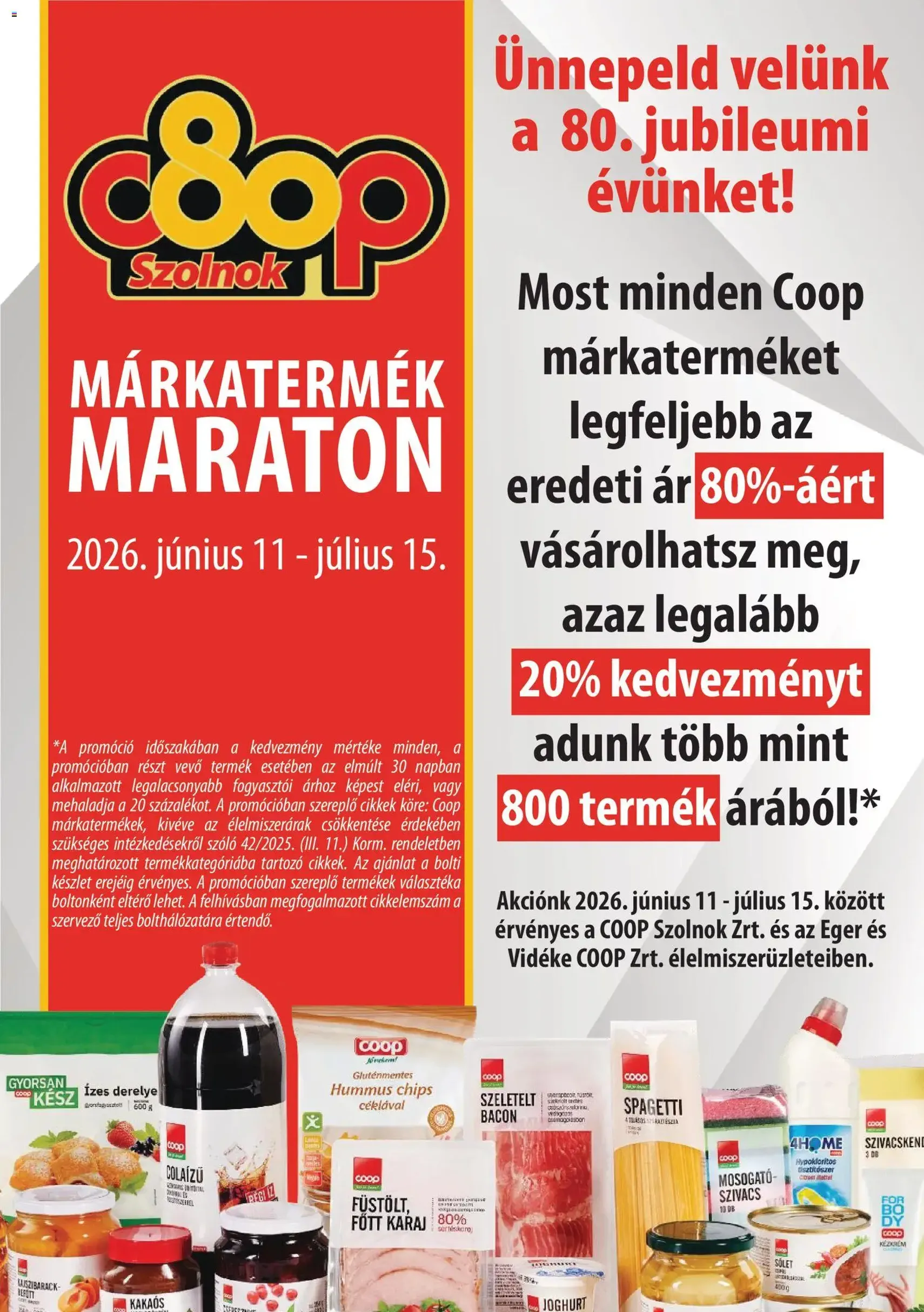 COOP Szolnok akciós újság - 2026.07.02. érvényes szórólap 2 oldal 8 oldalból