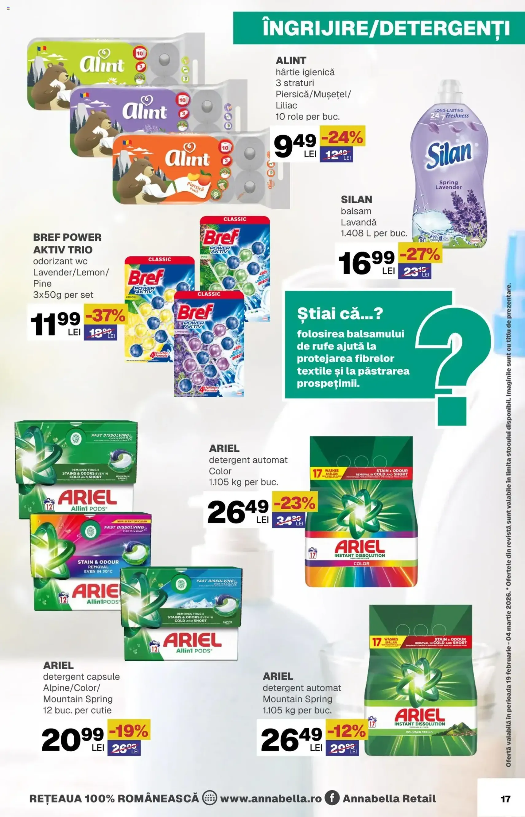 Catalog Annabella - cataloage valabile începând cu 19.02.2026 pagina 17 din 18
