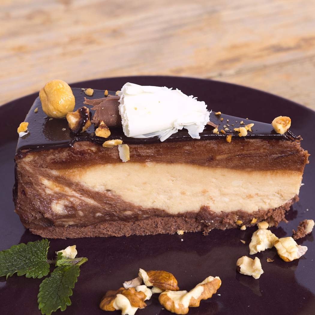 Torta ai tre cioccolati con gelatina senza zucchero, preparata con il Thermomix