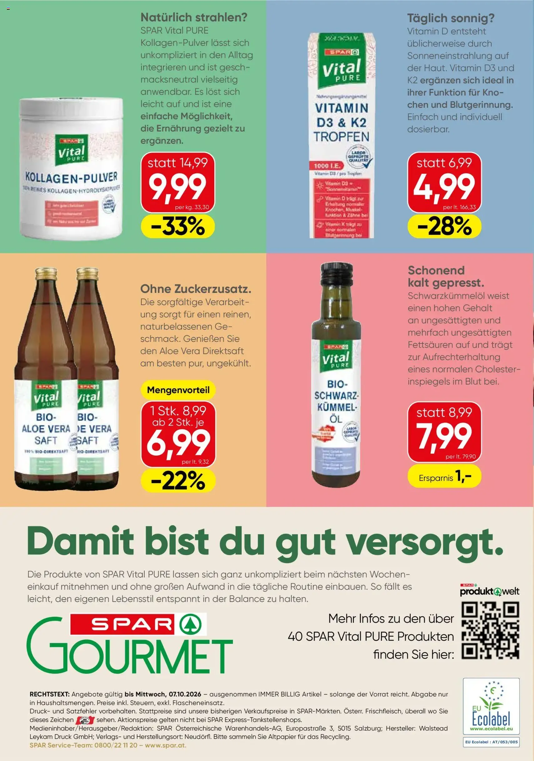 SPAR Gourmet Flugblatt - Gültiger Prospekt ab 24.09.2026, Seite 4 von insgesamt 4