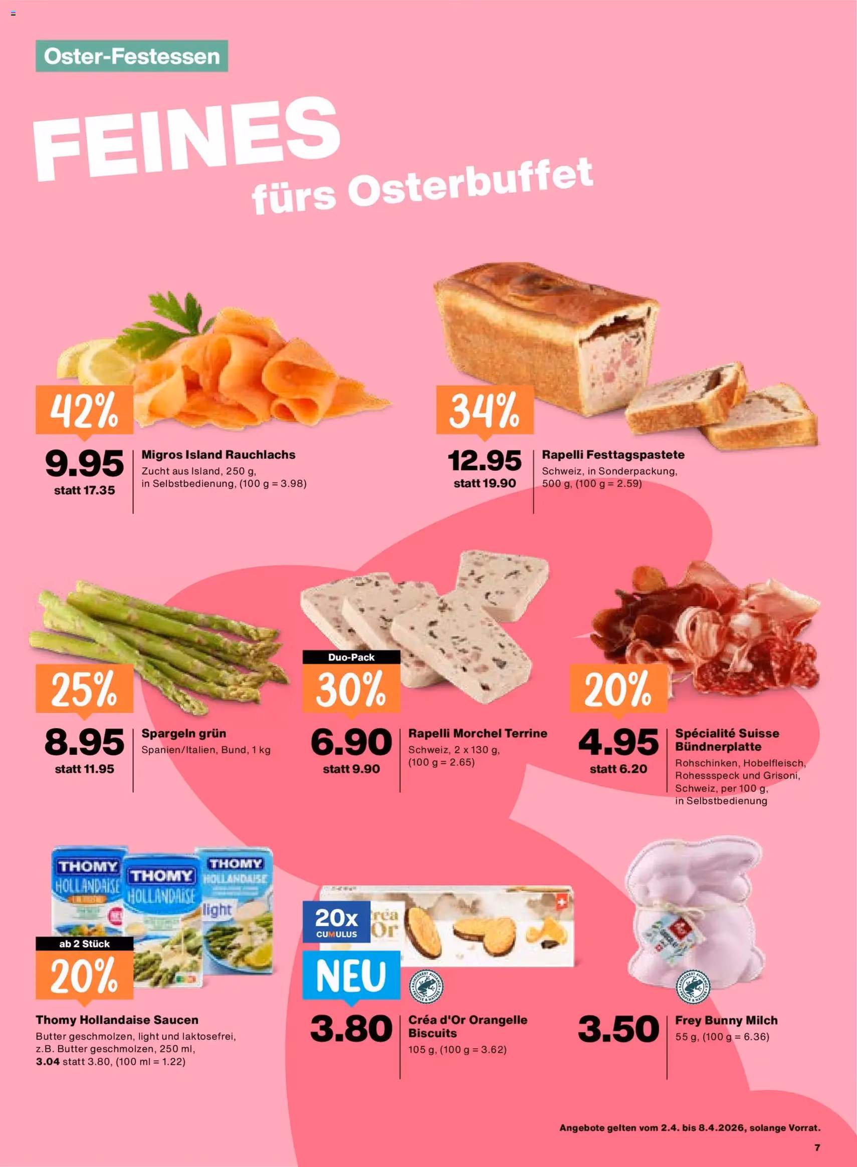 Migros aktionen - Gültiger Prospekt ab 02.04.2026, Seite 7 von insgesamt 24