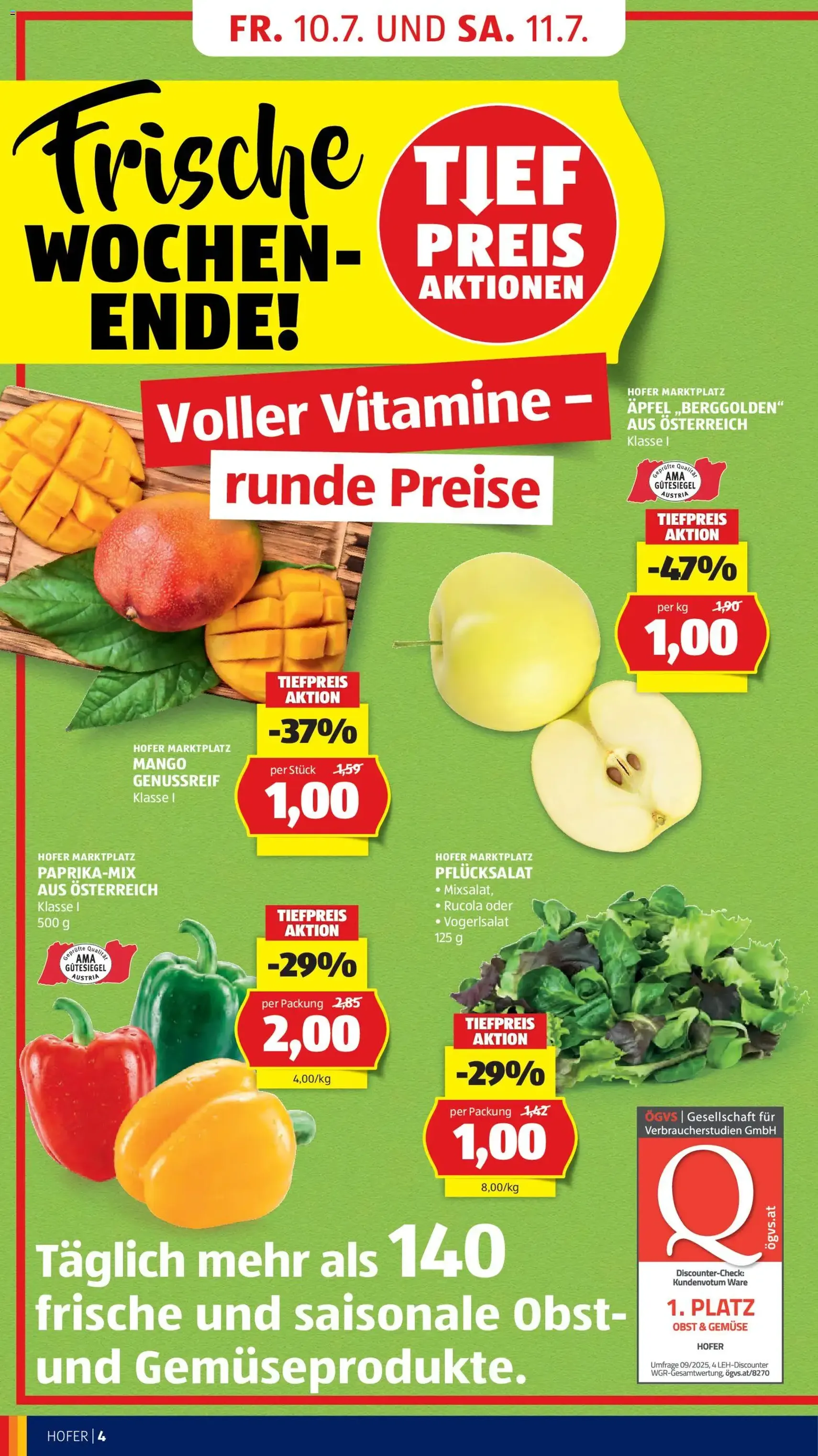 Hofer Flugblatt - Gültiger Prospekt ab 10.07.2026, Seite 8 von insgesamt 44