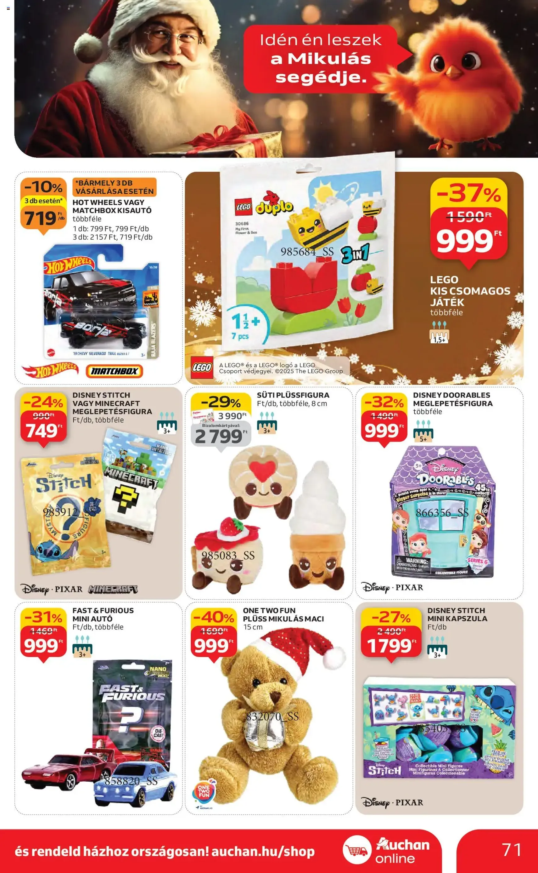 Auchan Akciós újság - 2025.11.27. érvényes szórólap 71 oldal 82 oldalból