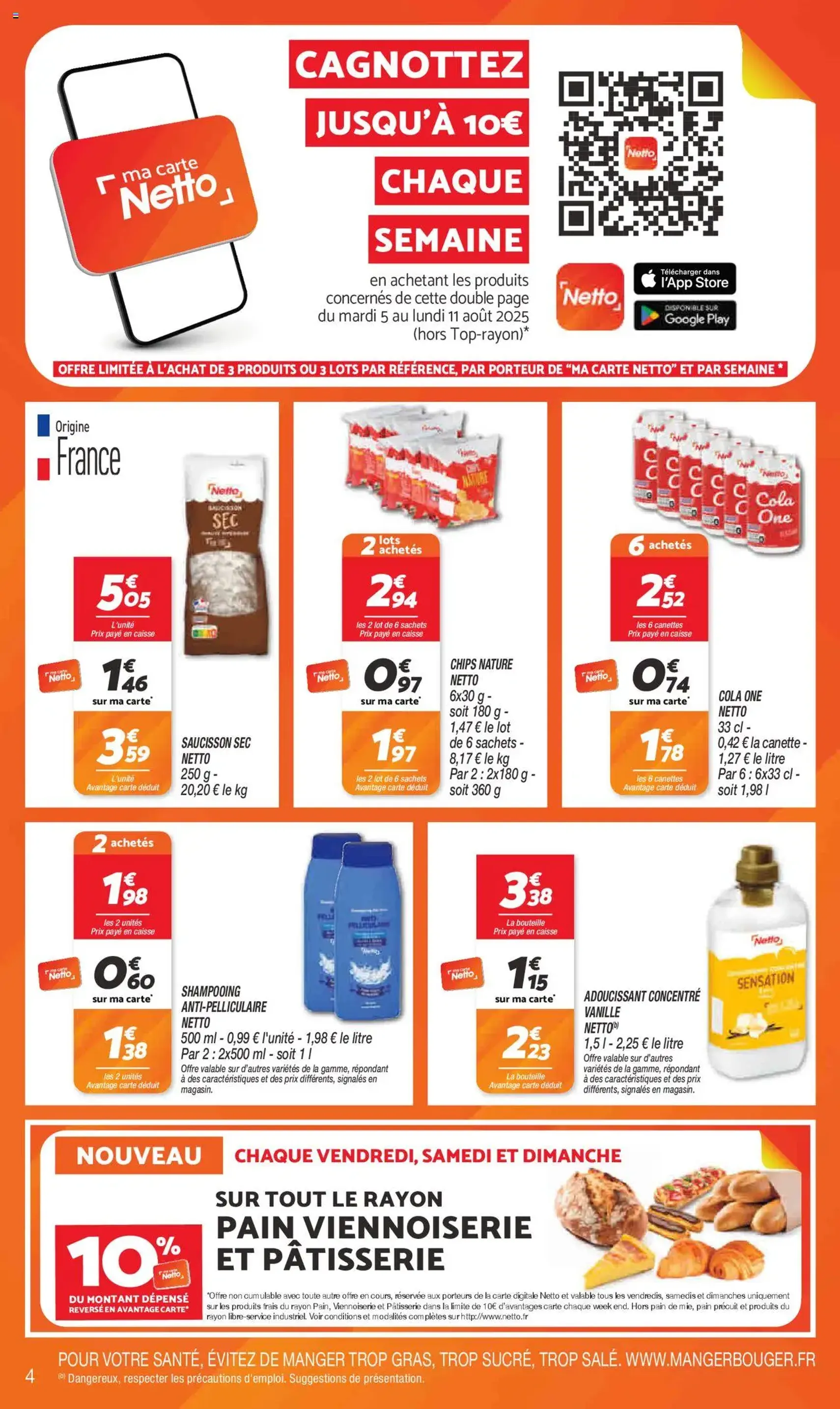 Netto catalogue - brochure valable à partir du 05/08/2025, page 4 sur 12 Netto catalogue - brochure valable à partir du 05/08/2025, page 4 sur 12