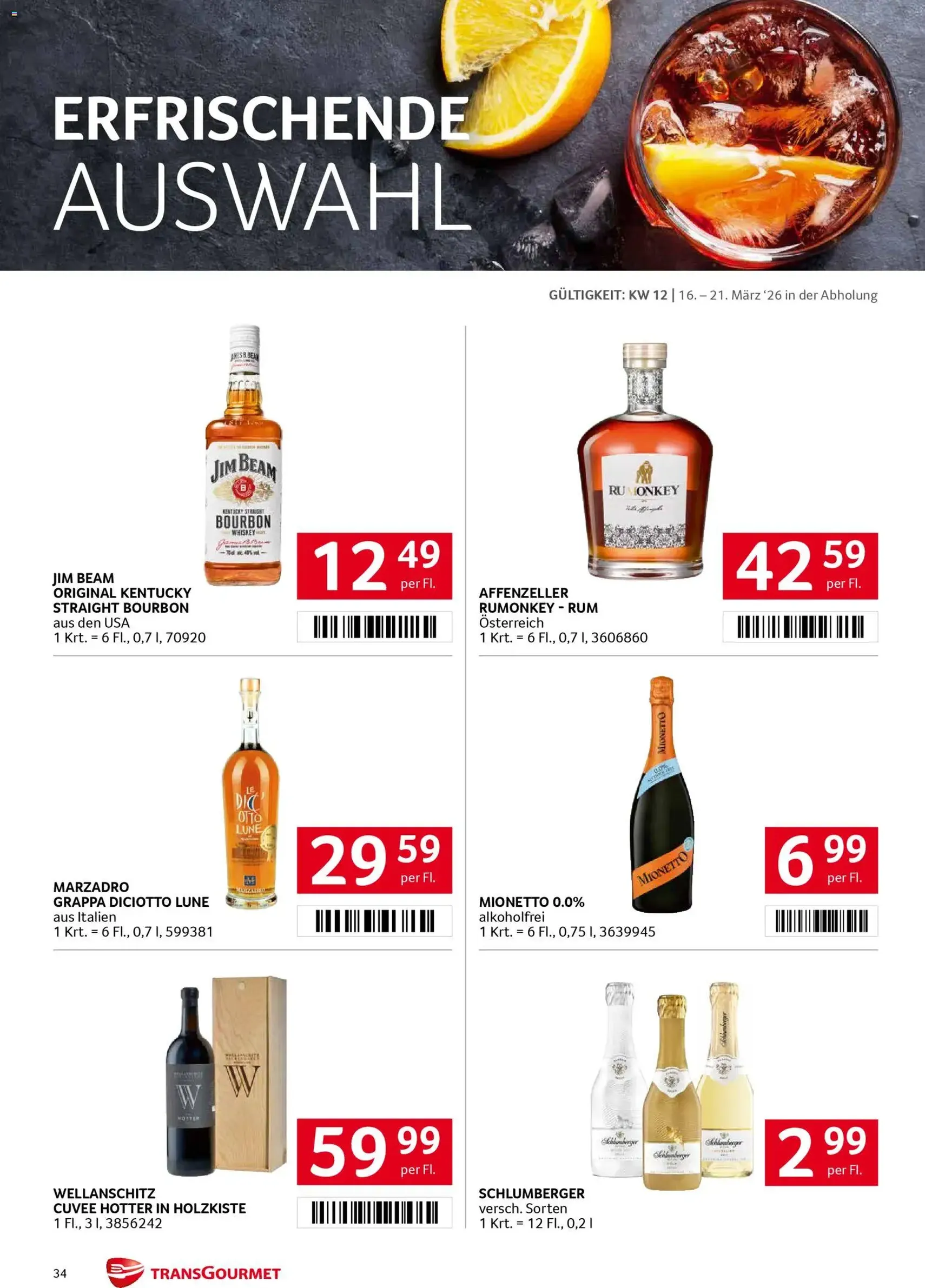 Transgourmet Flugblatt - Gültiger Prospekt ab 16.03.2026, Seite 34 von insgesamt 36