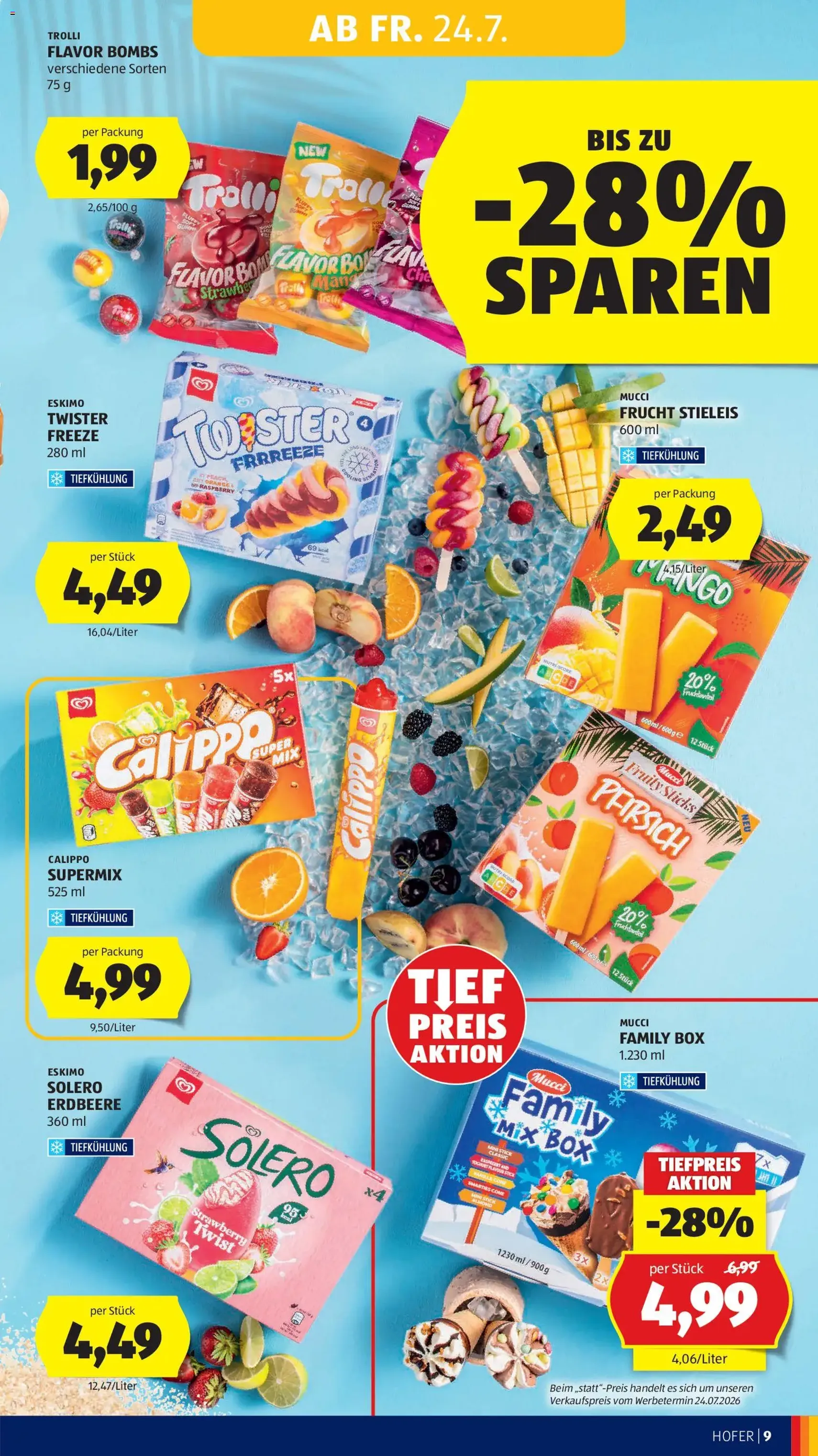 Hofer Flugblatt - Gültiger Prospekt ab 24.07.2026, Seite 15 von insgesamt 52