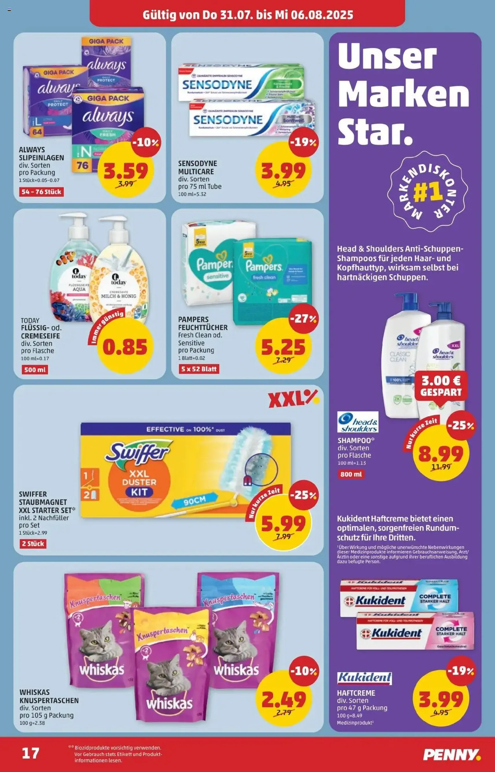 Penny Markt Flugblatt - Gültiger Prospekt ab 31.07.2025, Seite 17 von insgesamt 24