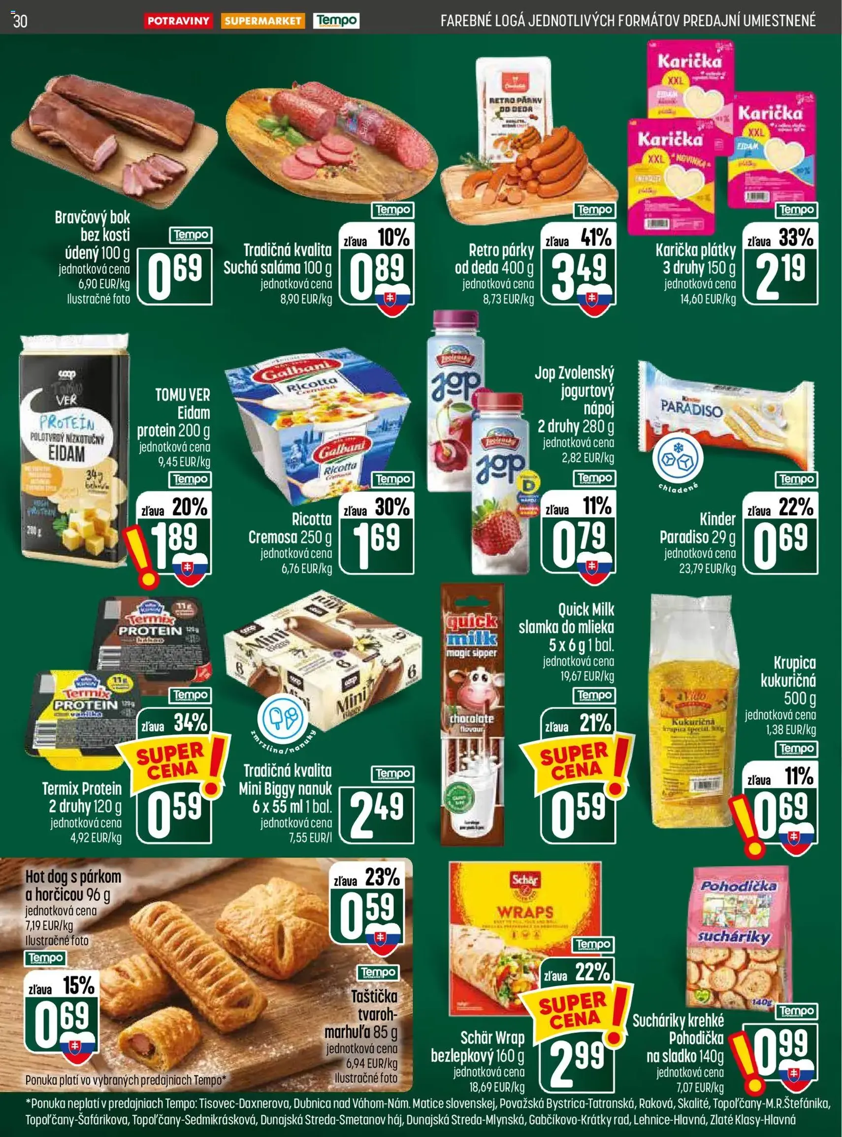 COOP Jednota leták - platný leták od 03.09.2026 strana 30 z 32