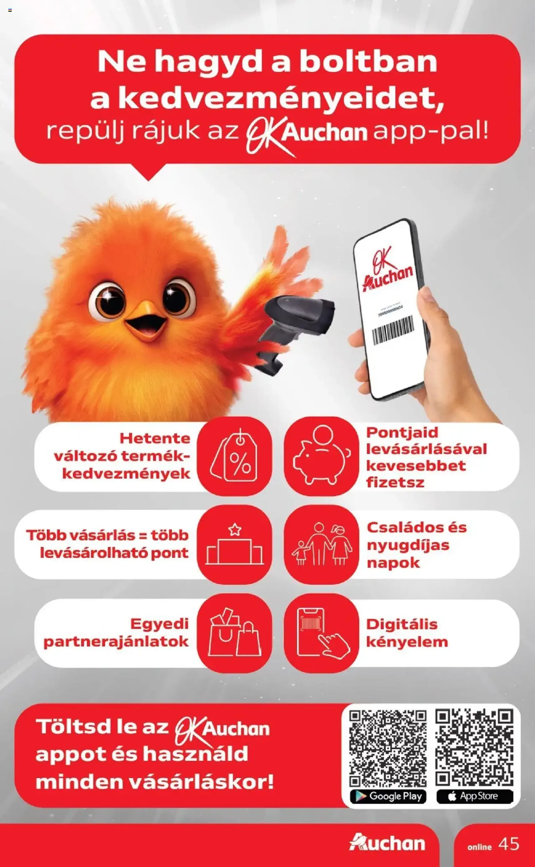 Auchan Akciós újság - 2025.09.04. érvényes szórólap 45 oldal 52 oldalból Auchan Akciós újság - 2025.09.04. érvényes szórólap 45 oldal 52 oldalból