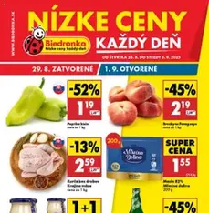 Biedronka leták - náhľad letáku platný od 28.08.2025