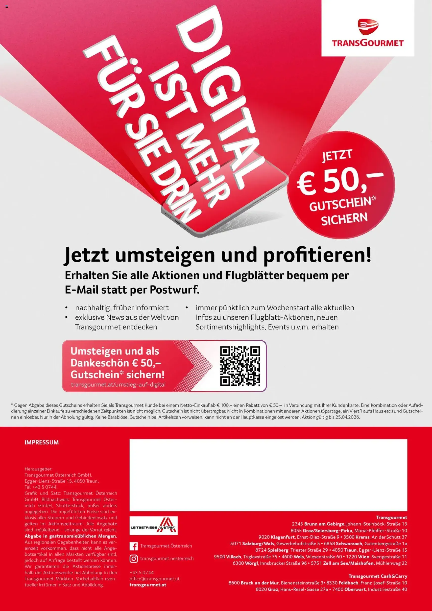 Transgourmet Flugblatt - Gültiger Prospekt ab 23.03.2026, Seite 32 von insgesamt 32