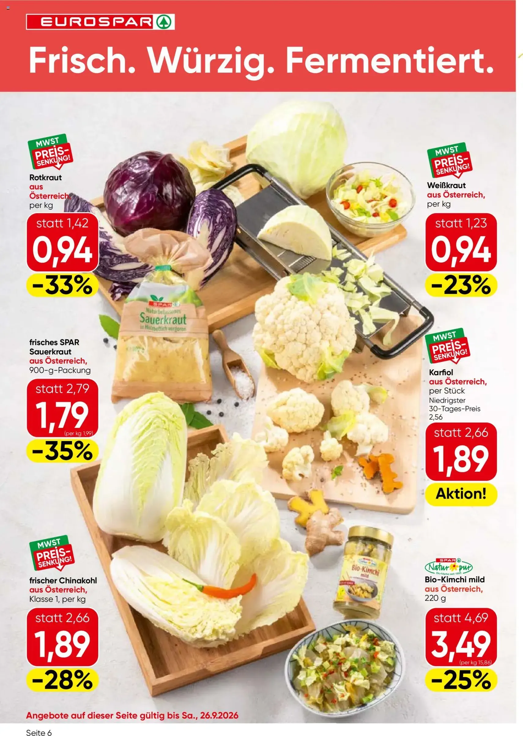 Eurospar Flugblatt - Gültiger Prospekt ab 24.09.2026, Seite 6 von insgesamt 16
