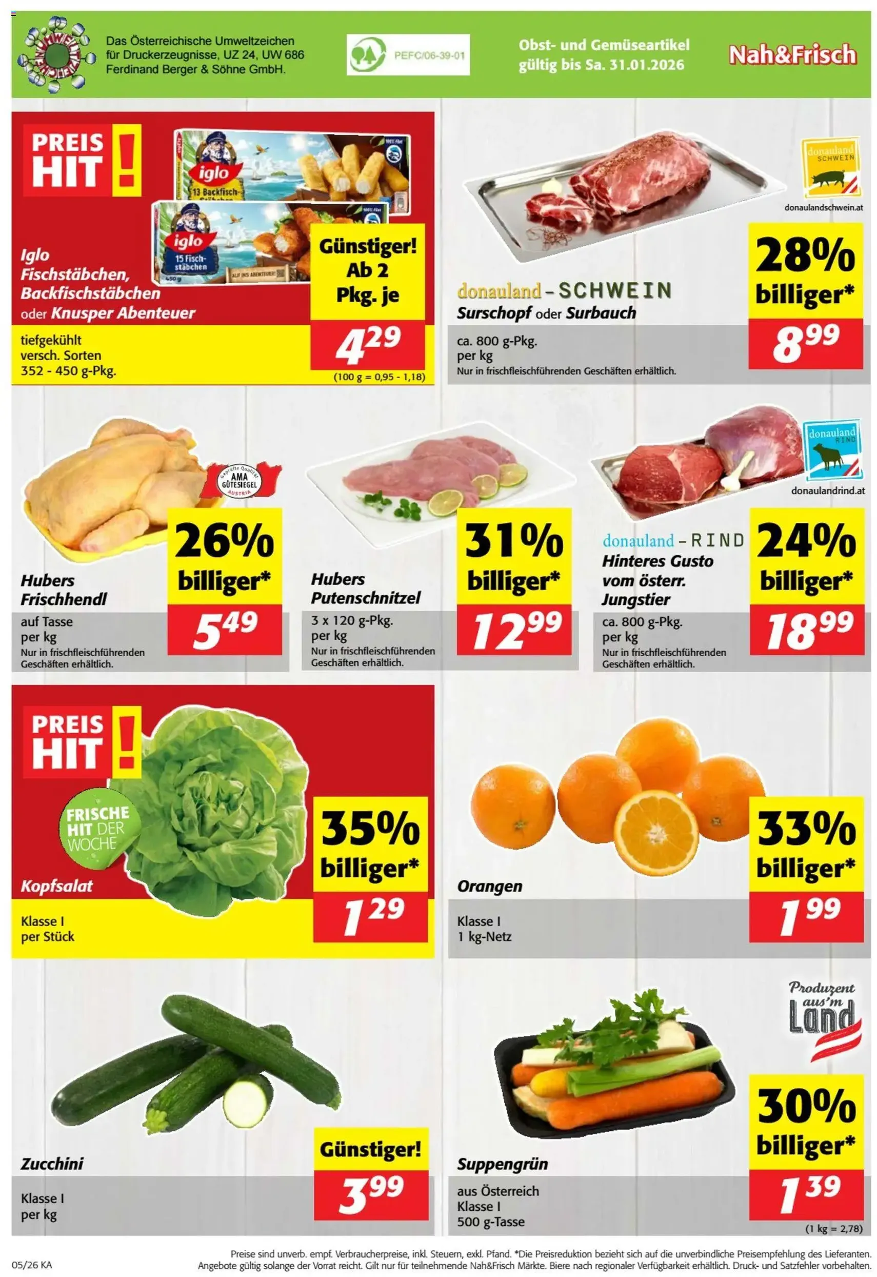 Nah und Frisch Flugblatt - Gültiger Prospekt ab 28.01.2026, Seite 8 von insgesamt 8