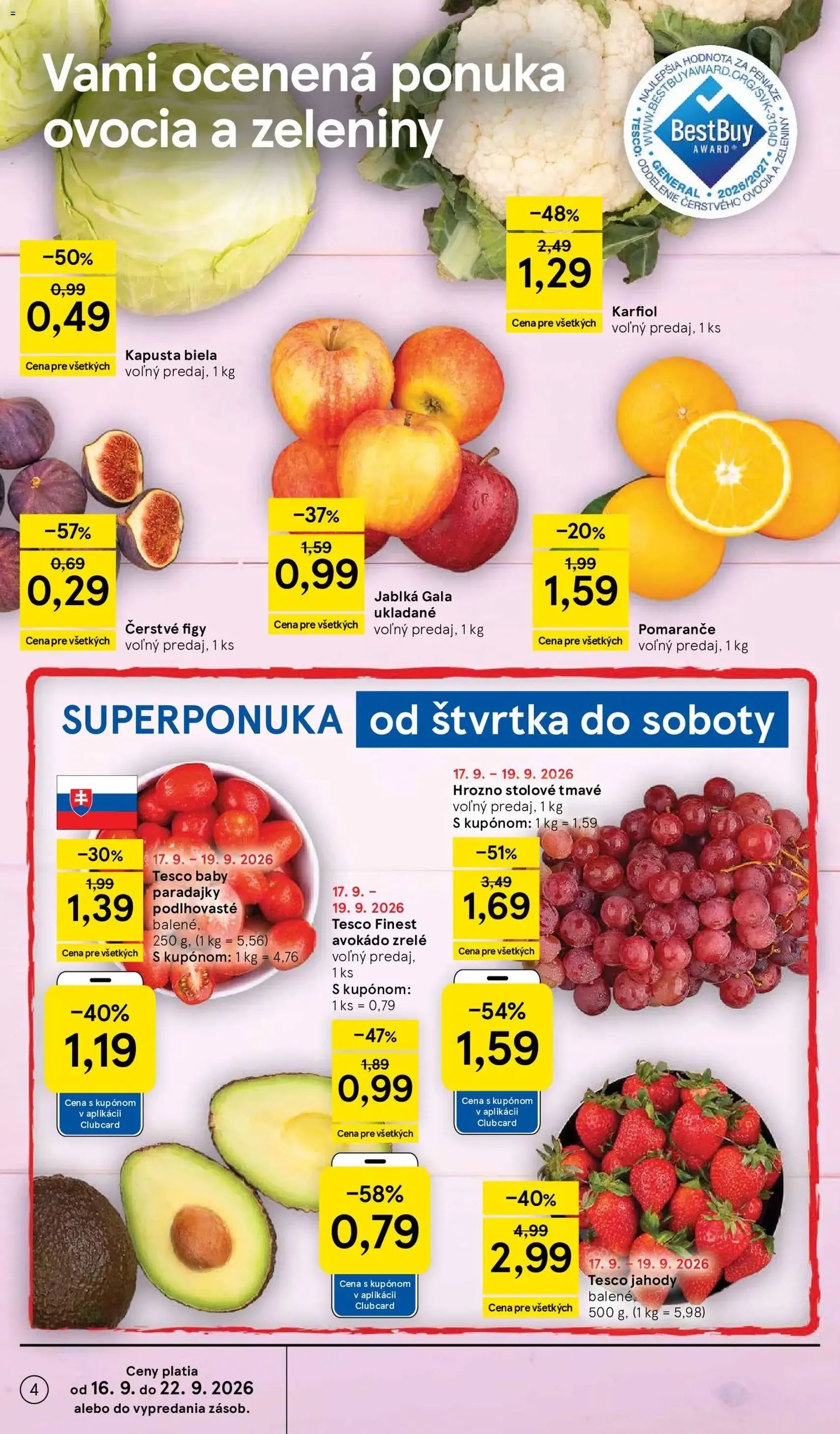Tesco Hypermarket - leták - platný leták od 16.09.2026 strana 4 z 42