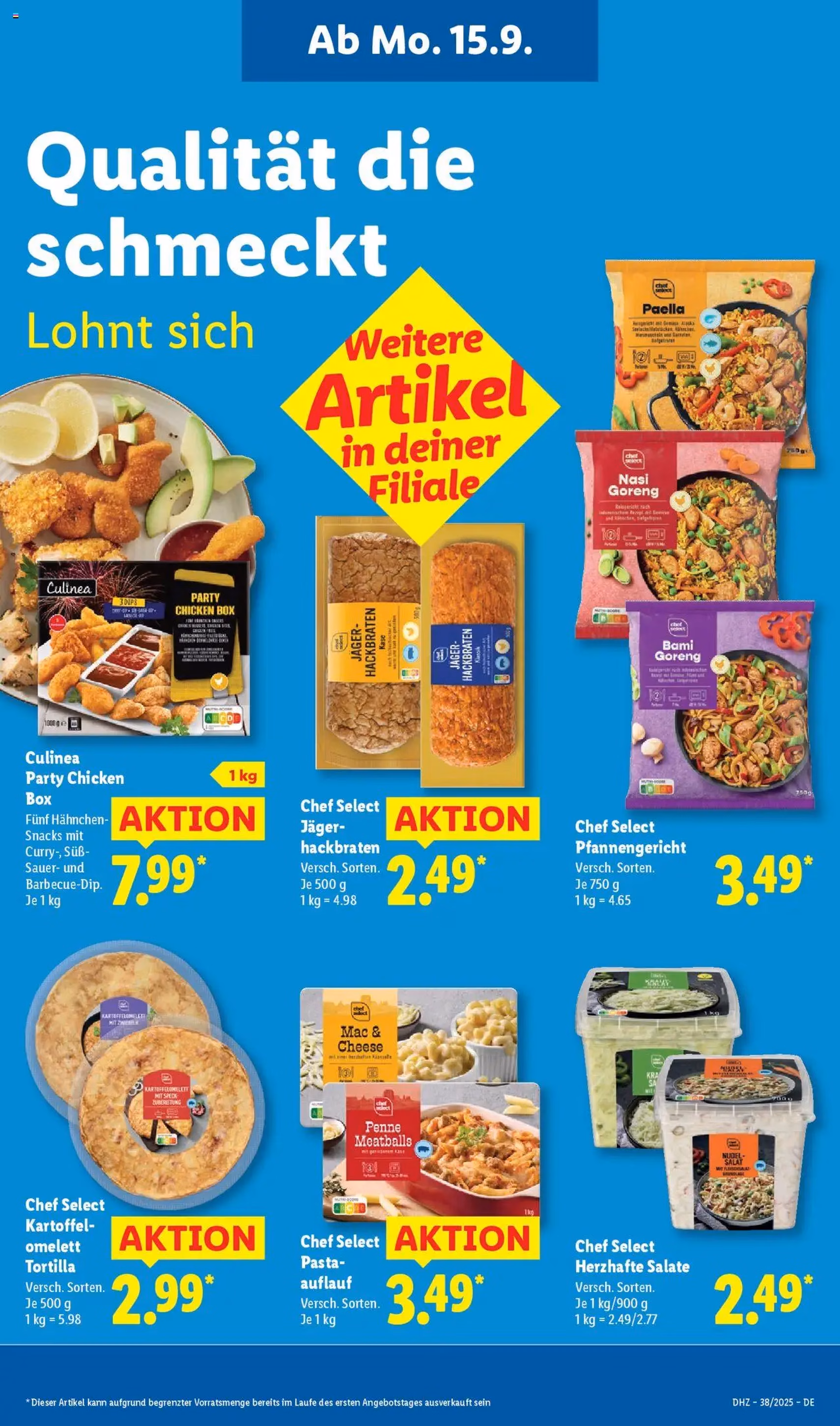 Lidl Prospekt - Gültiger Prospekt ab 15.09.2025, Seite 9 von insgesamt 68 Lidl Prospekt - Gültiger Prospekt ab 15.09.2025, Seite 9 von insgesamt 68