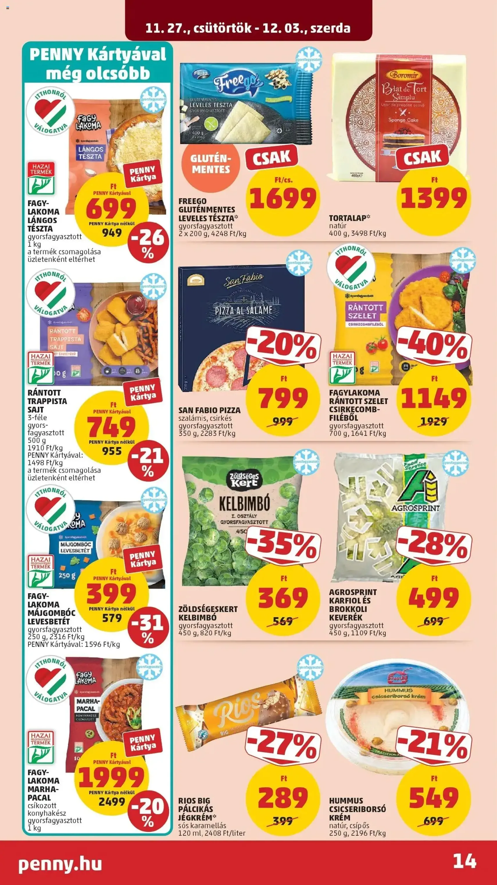 PENNY Akciós újság - 2025.11.27. érvényes szórólap 14 oldal 39 oldalból