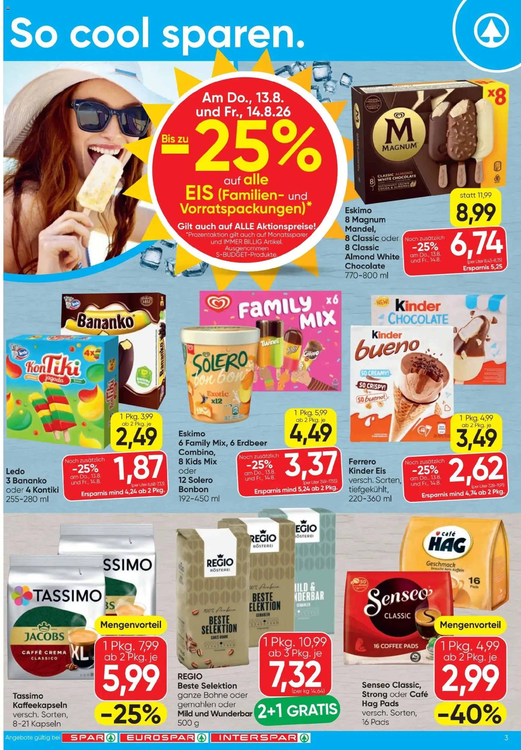 Spar - Flugblatt - Gültiger Prospekt ab 13.08.2026, Seite 3 von insgesamt 20