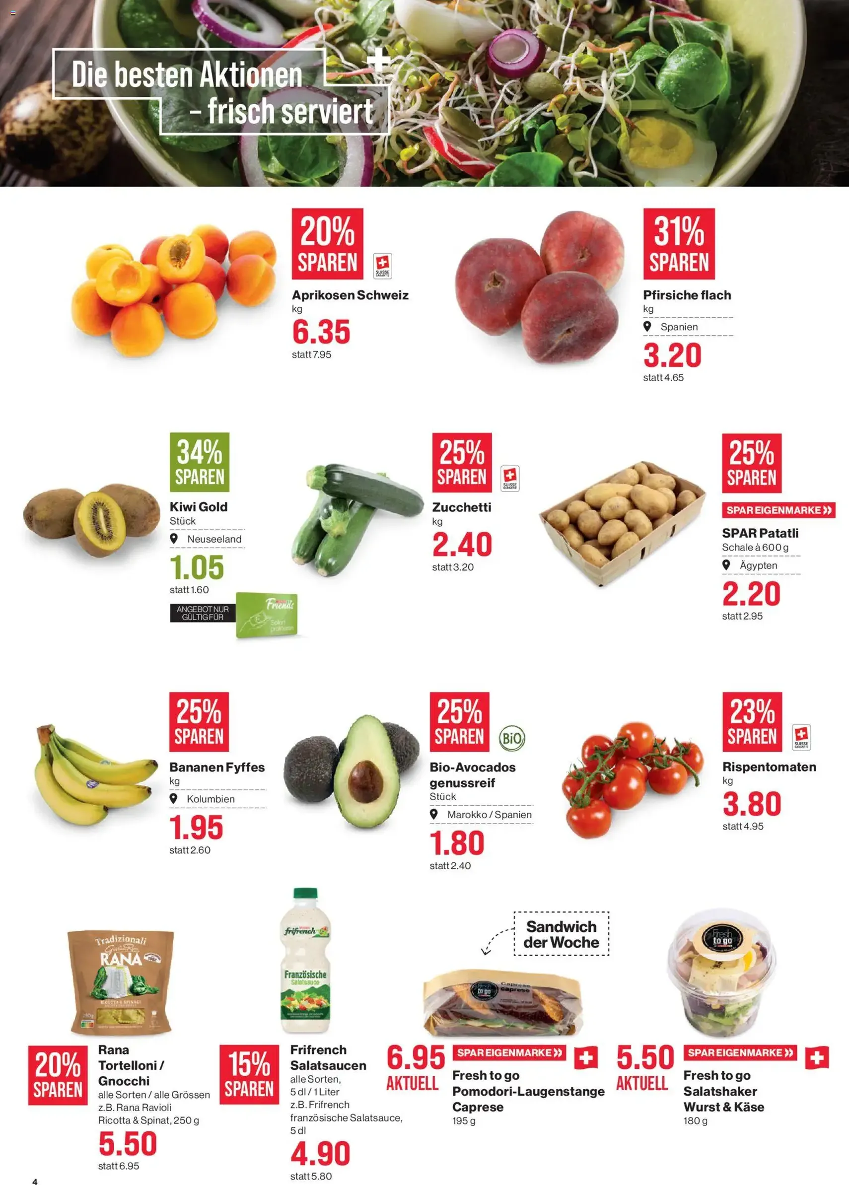 SPAR aktionen - Gültiger Prospekt ab 09.07.2026, Seite 4 von insgesamt 17