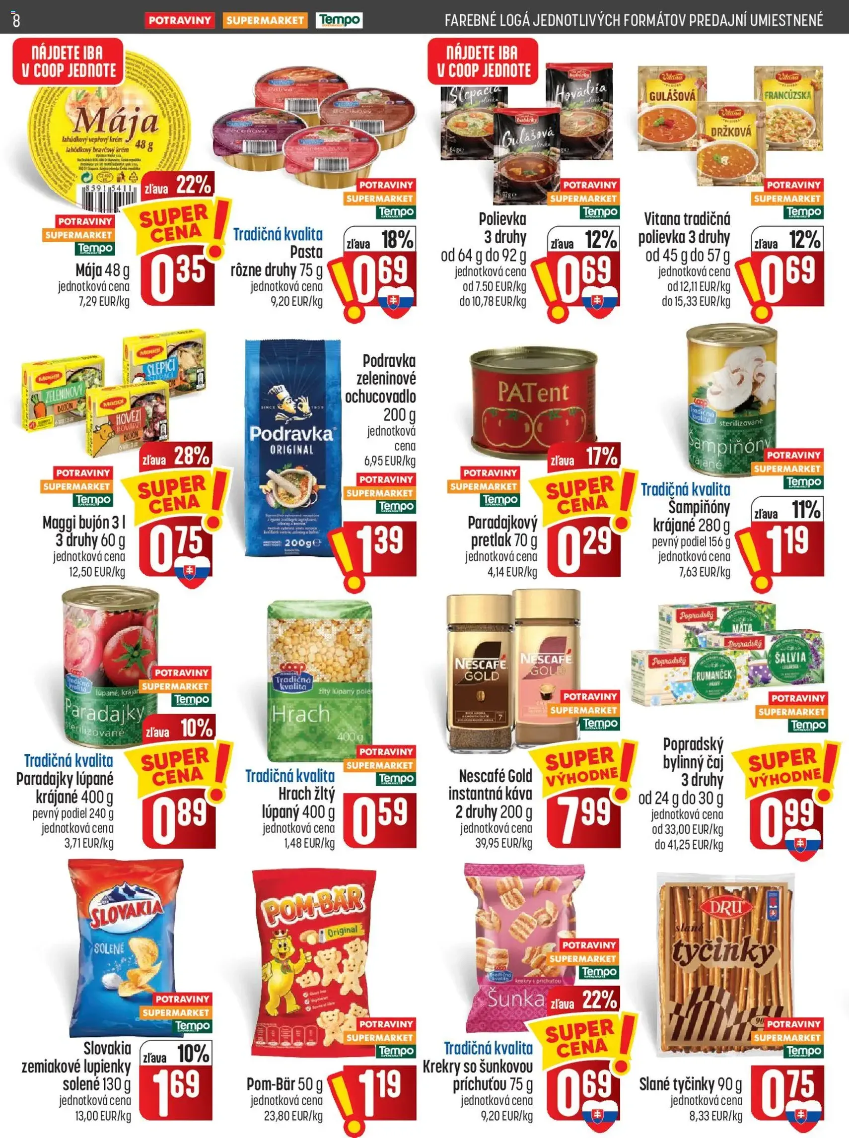 COOP Jednota leták - platný leták od 01.10.2026 strana 8 z 28