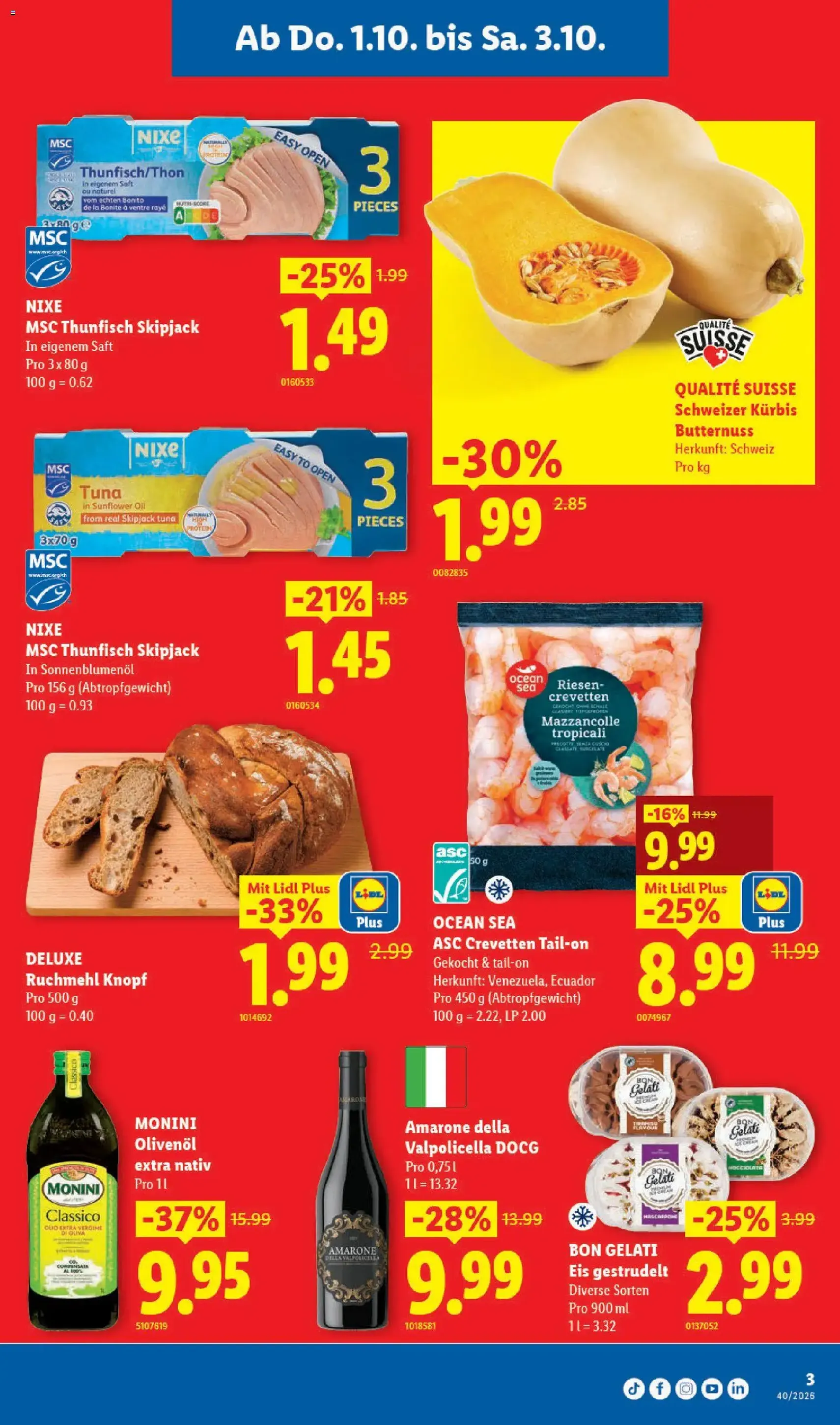 Lidl aktionen - Gültiger Prospekt ab 01.10.2026, Seite 3 von insgesamt 35