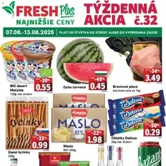 Fresh leták - náhľad letáku platný od 07.08.2025